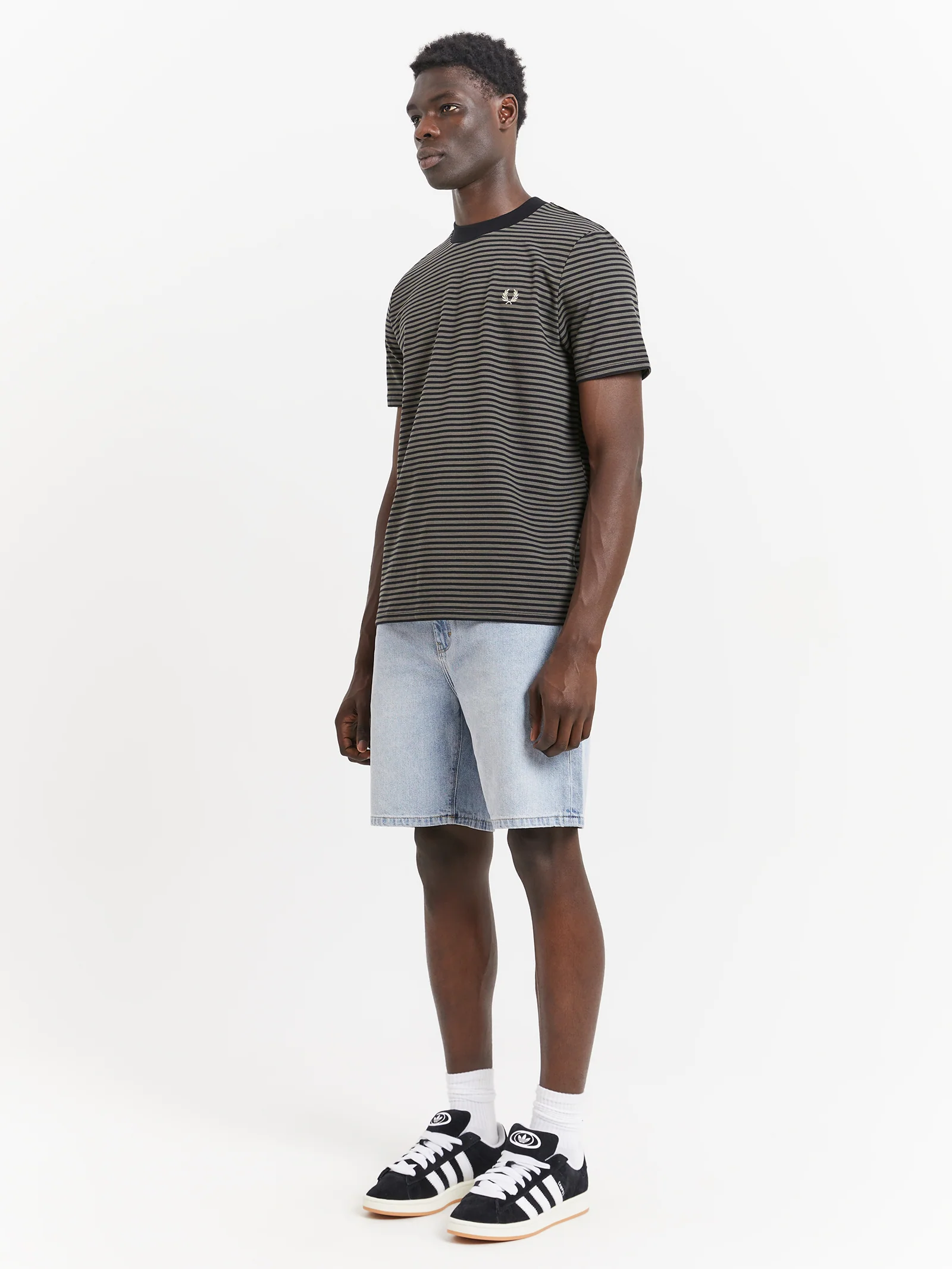 Fine Stripe Heavy Weight T-Shirt - Image 4