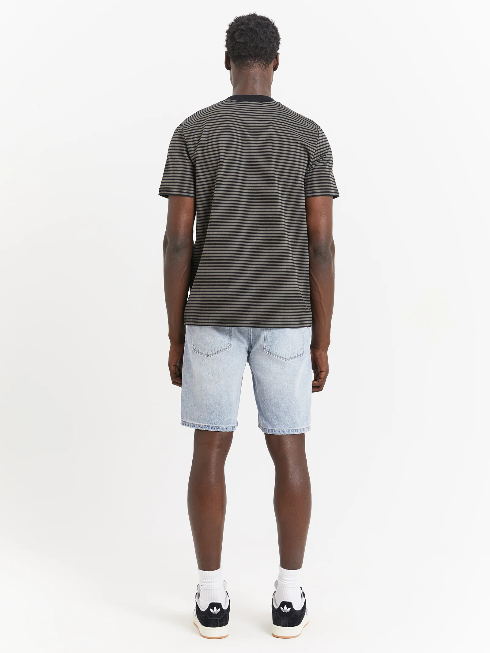 Fine Stripe Heavy Weight T-Shirt - Image 5