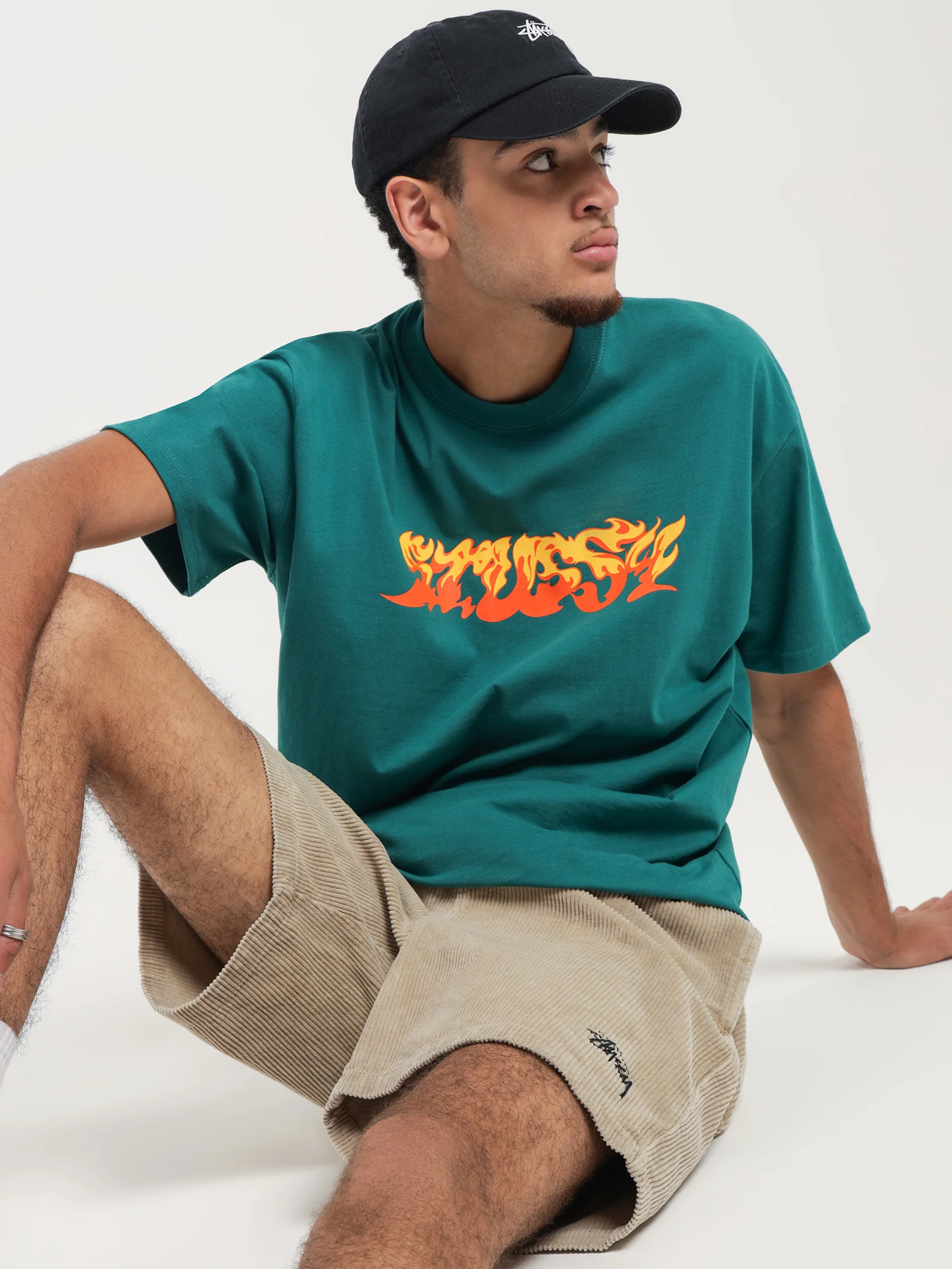 Flames Heavyweight T-Shirt - Image 2