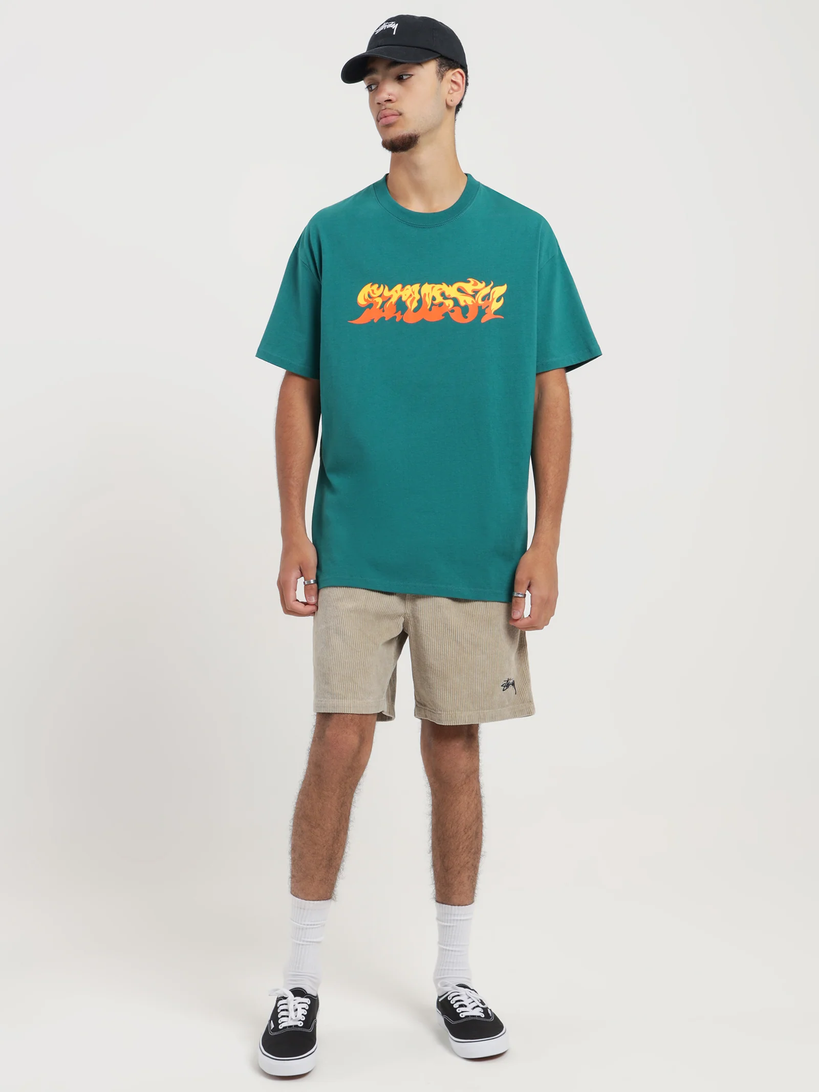 Flames Heavyweight T-Shirt - Image 3
