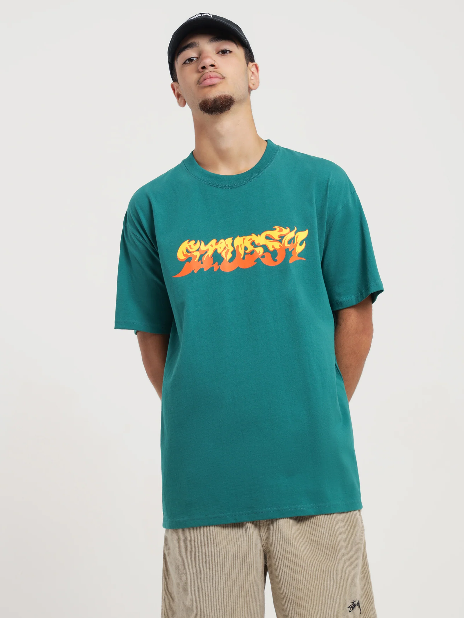 Flames Heavyweight T-Shirt - Image 5