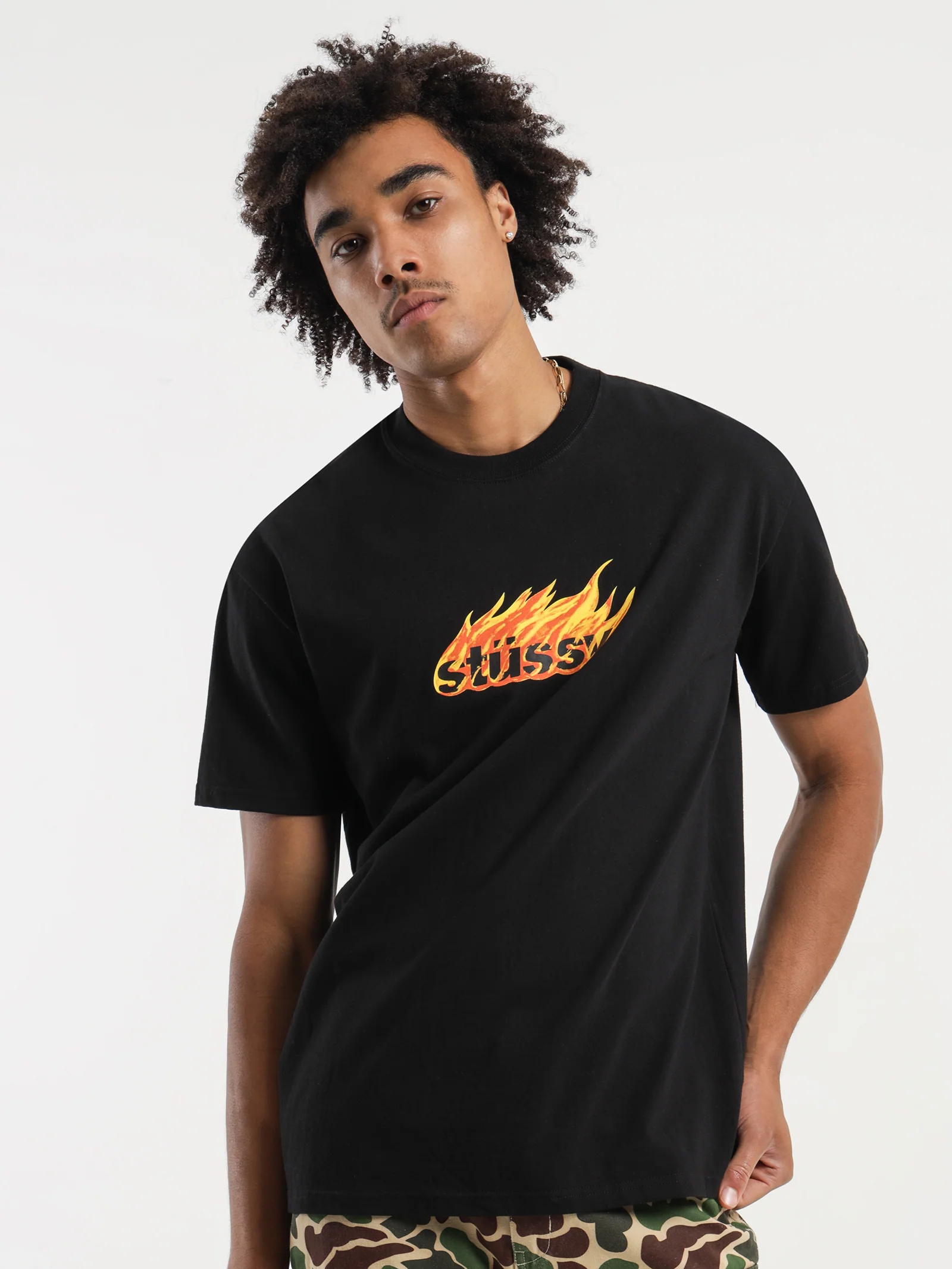 Flames SS Heavyweight Flames T-Shirt - Image 2