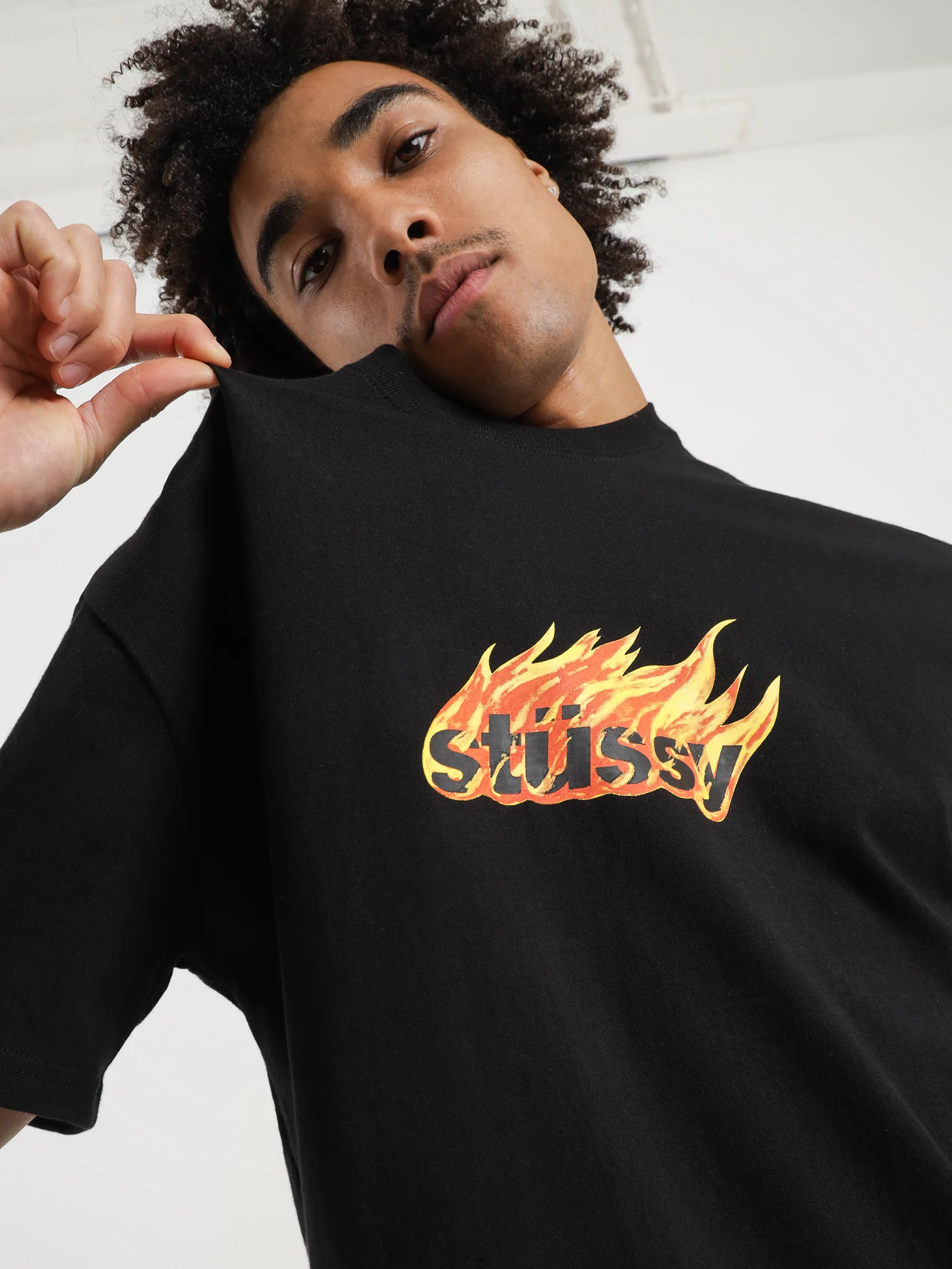 Flames SS Heavyweight Flames T-Shirt - Image 3