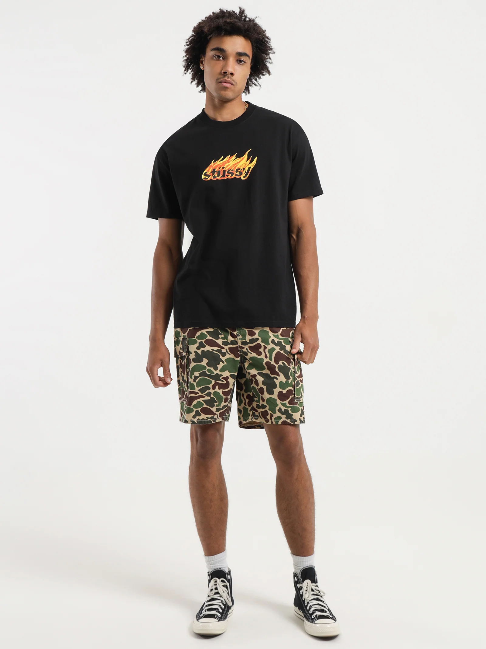 Flames SS Heavyweight Flames T-Shirt - Image 4