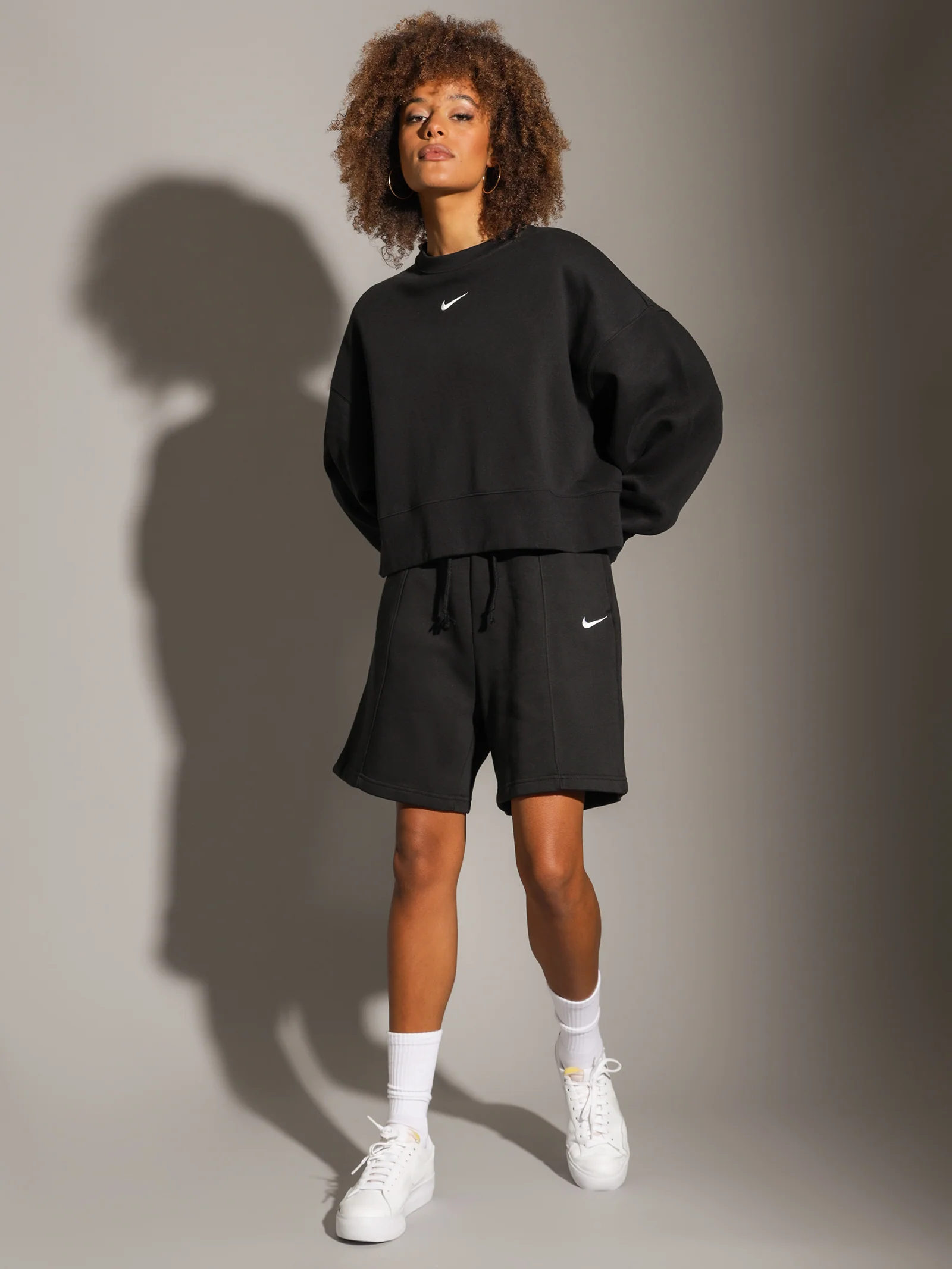 Fleece High Rise Shorts - Image 4