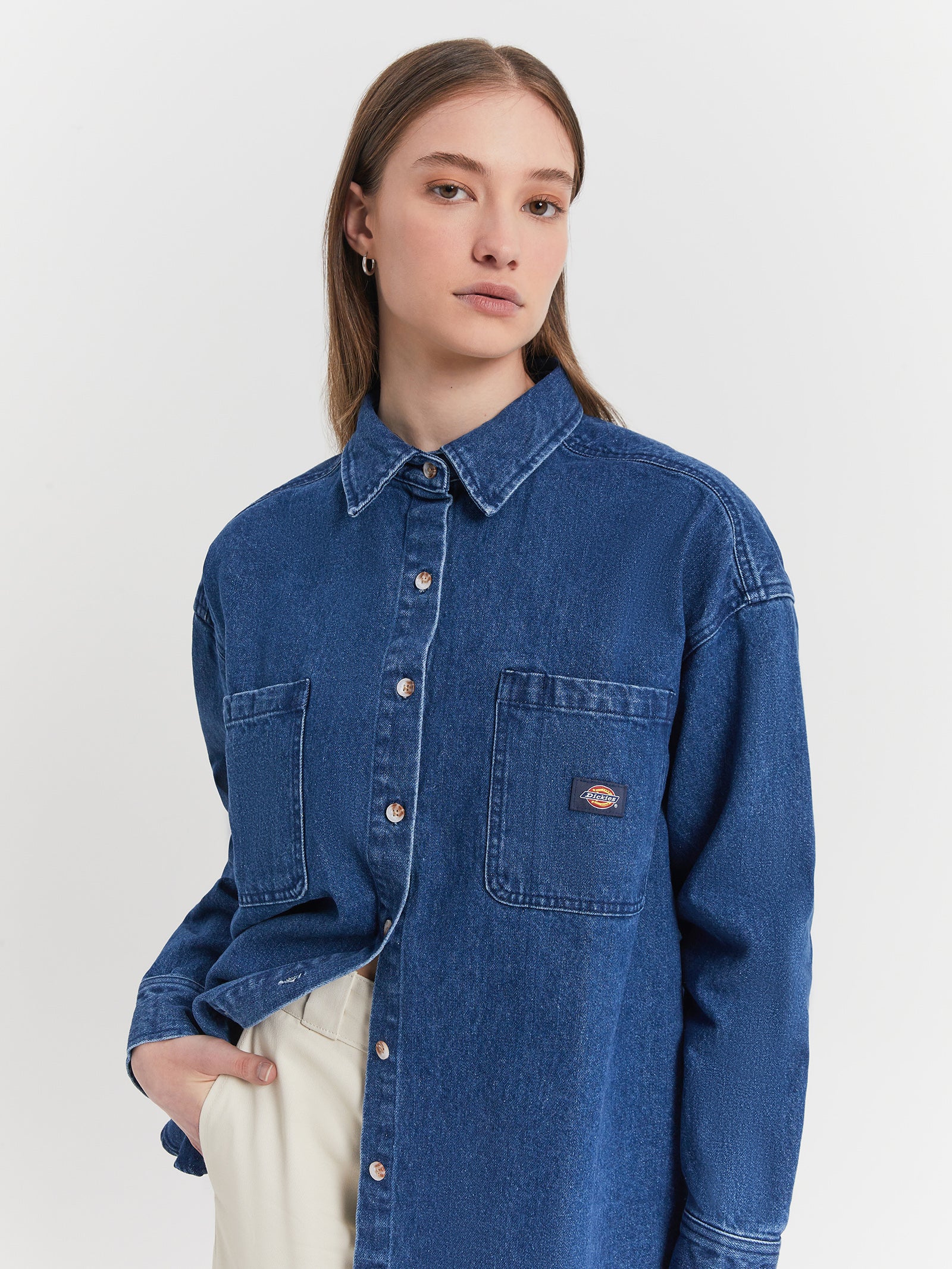 Florence Denim Shacket - Image 3