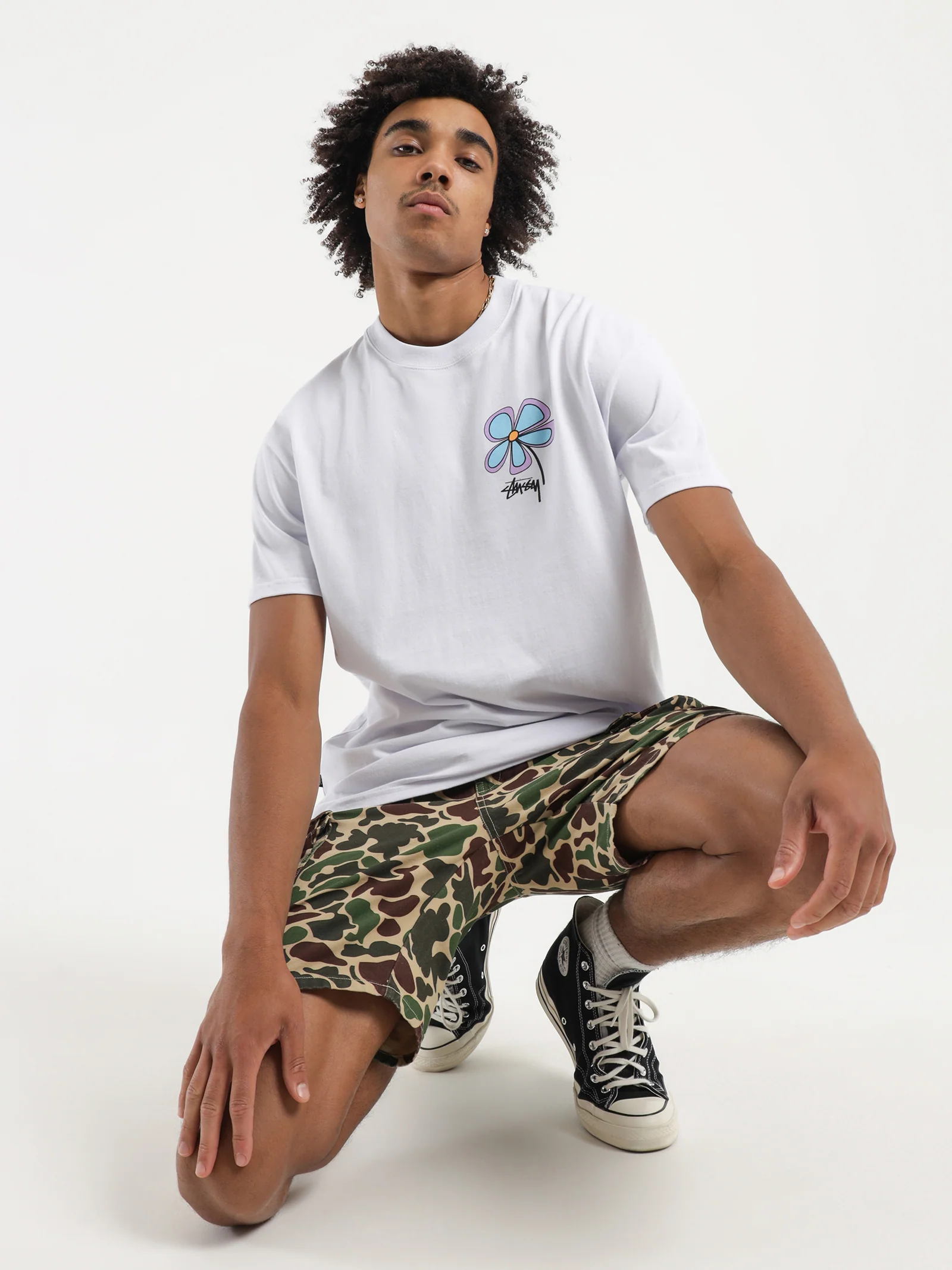 Flower 50/50 Heavyweight T-Shirt - Image 3