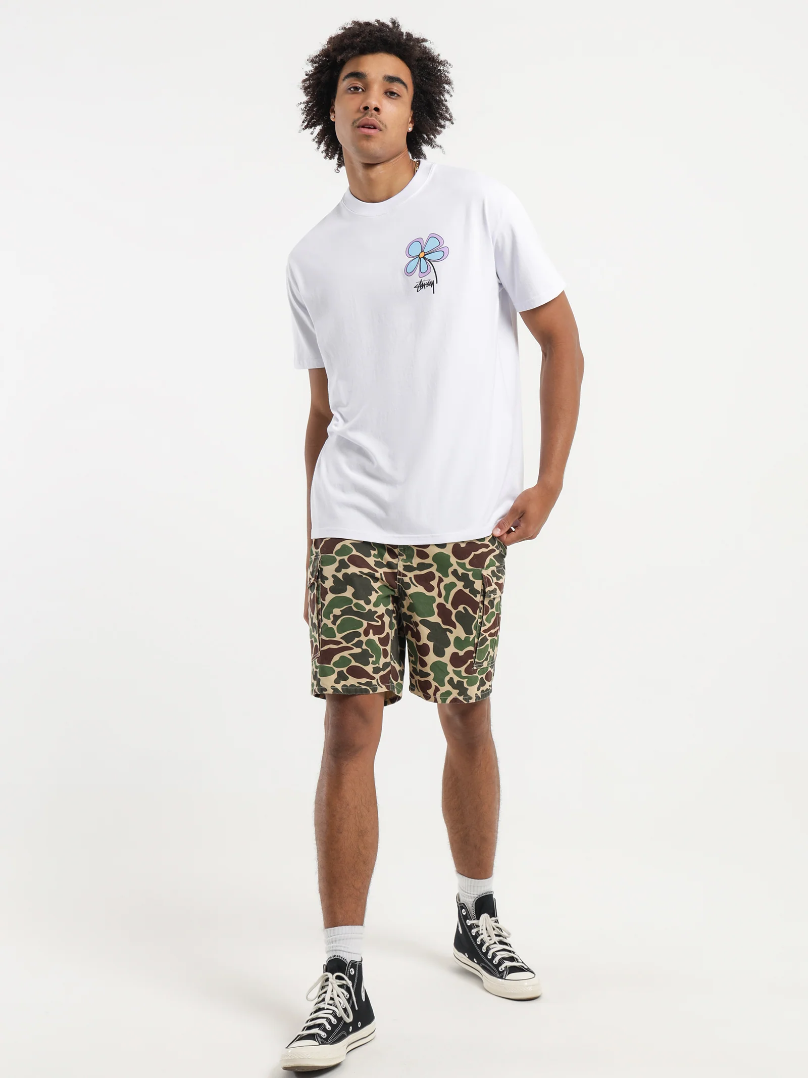 Flower 50/50 Heavyweight T-Shirt - Image 4