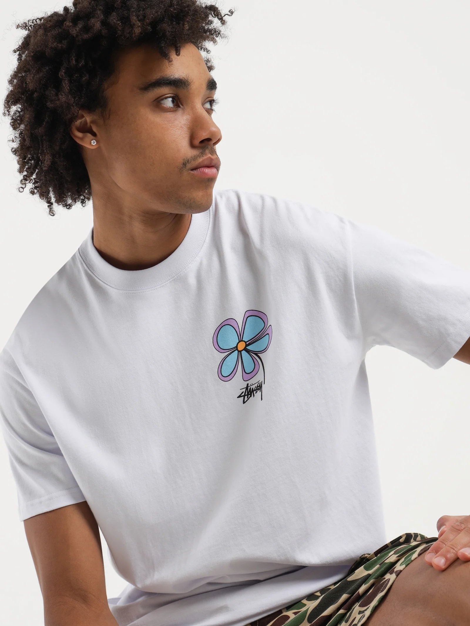 Flower 50/50 Heavyweight T-Shirt - Image 5