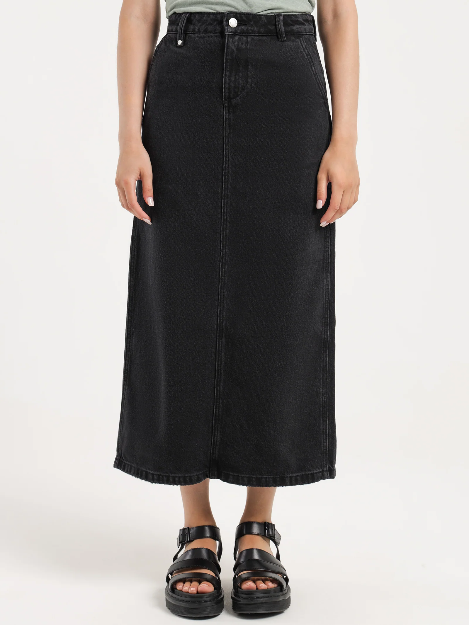 Fran Maxi Denim Skirt - Image 3
