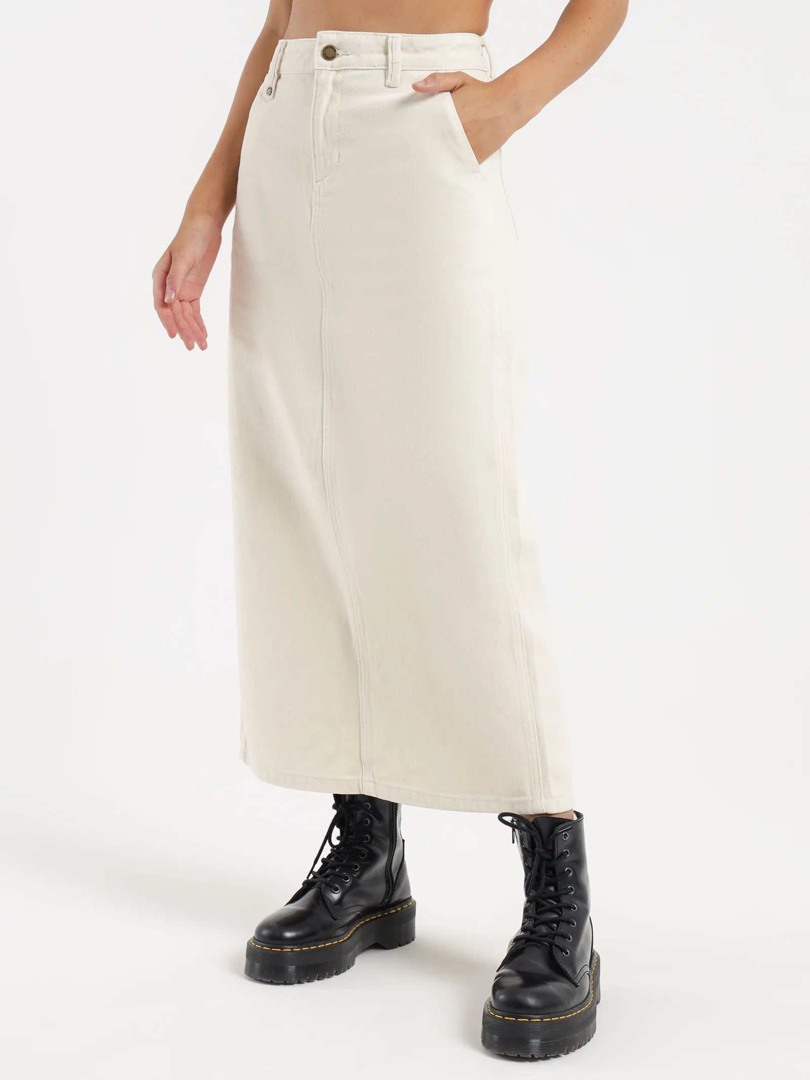 Fran Maxi Denim Skirt - Image 3