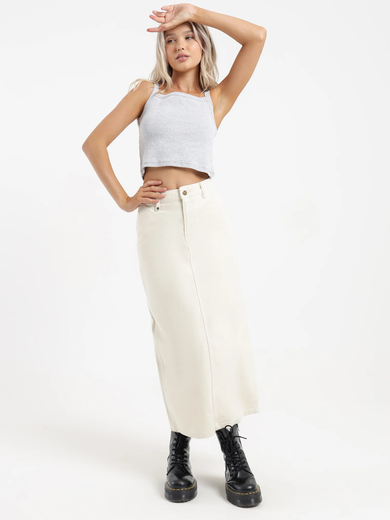 Fran Maxi Denim Skirt - Image 4