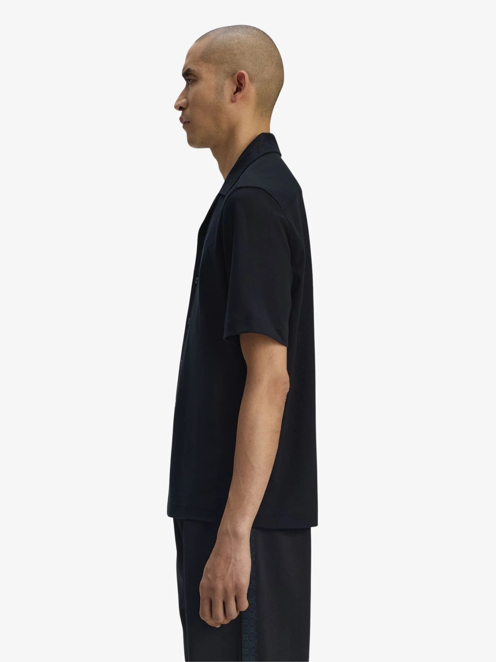 Compress Mesh Revere Collar Shirt - Image 2