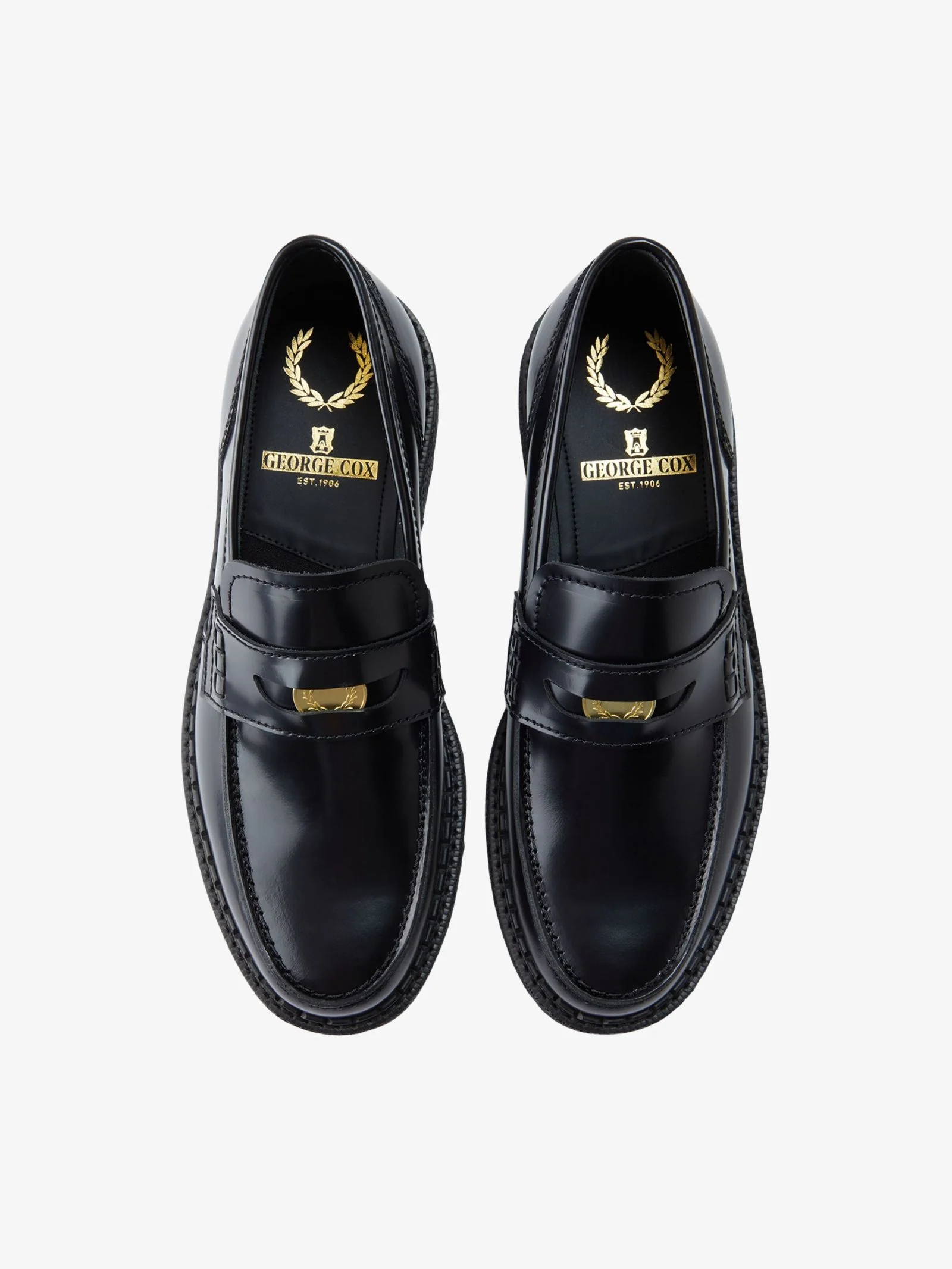 George Cox Leather Penny Loafers - Image 3