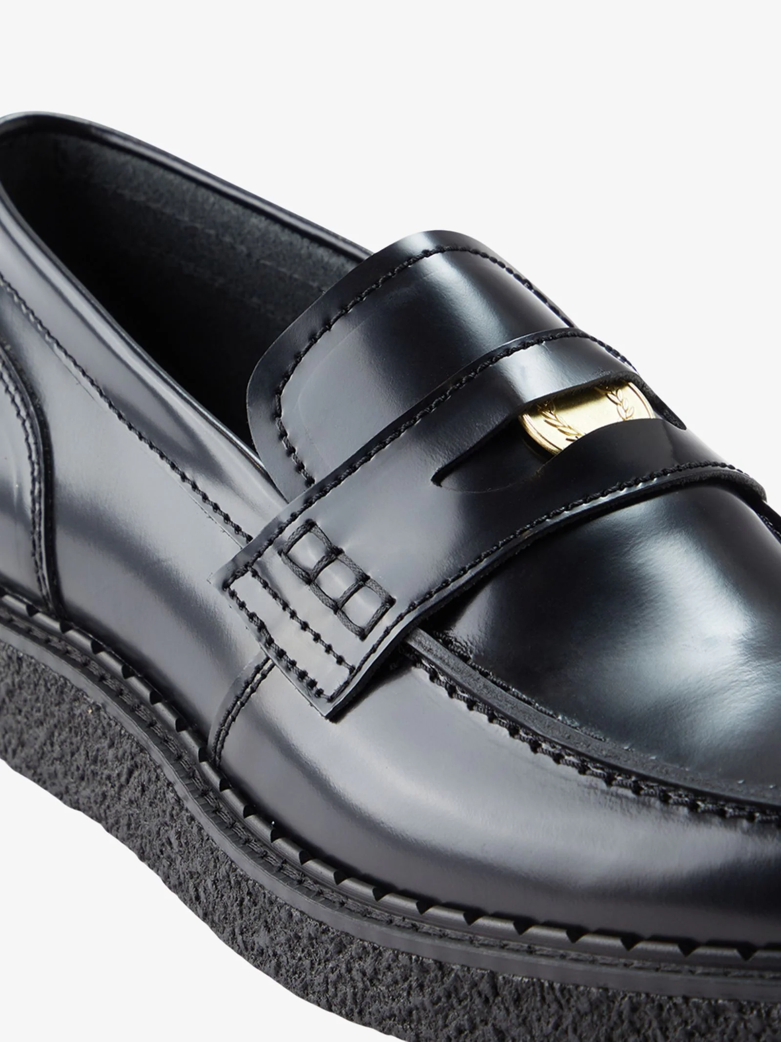 George Cox Leather Penny Loafers - Image 6