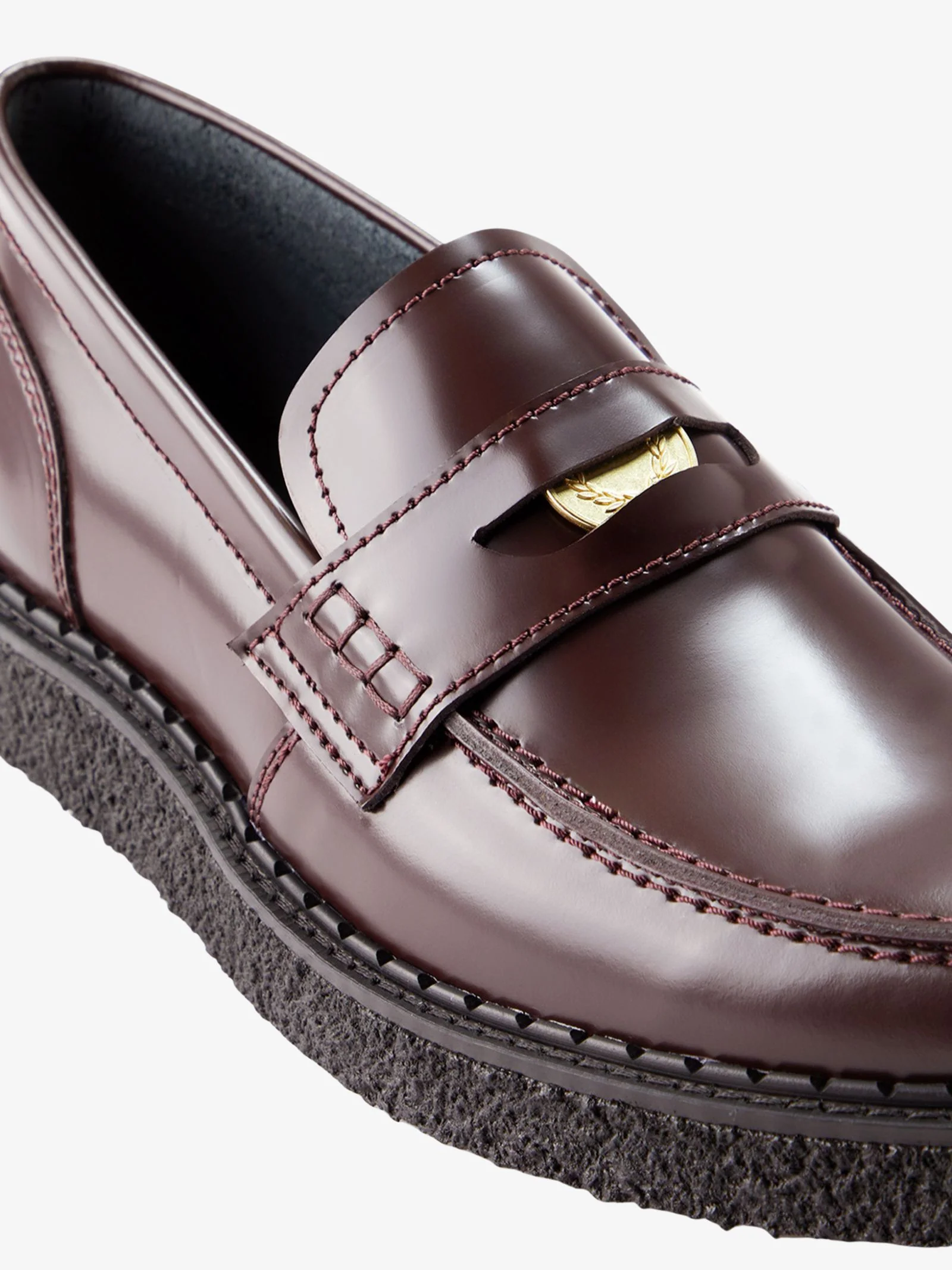 George Cox Leather Penny Loafers - Image 6