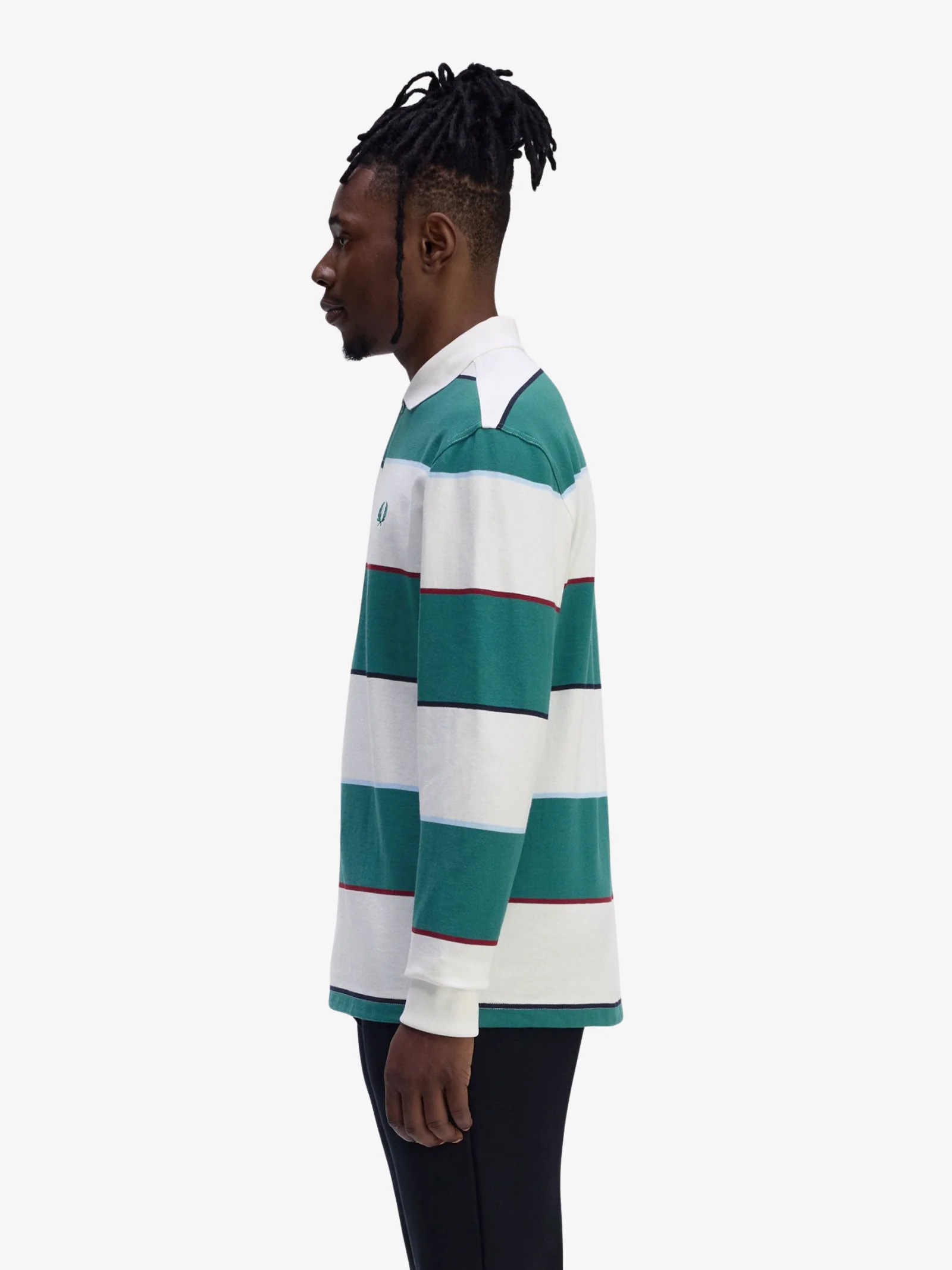 Heavyweight Jersey Striped Polo Shirt - Image 2