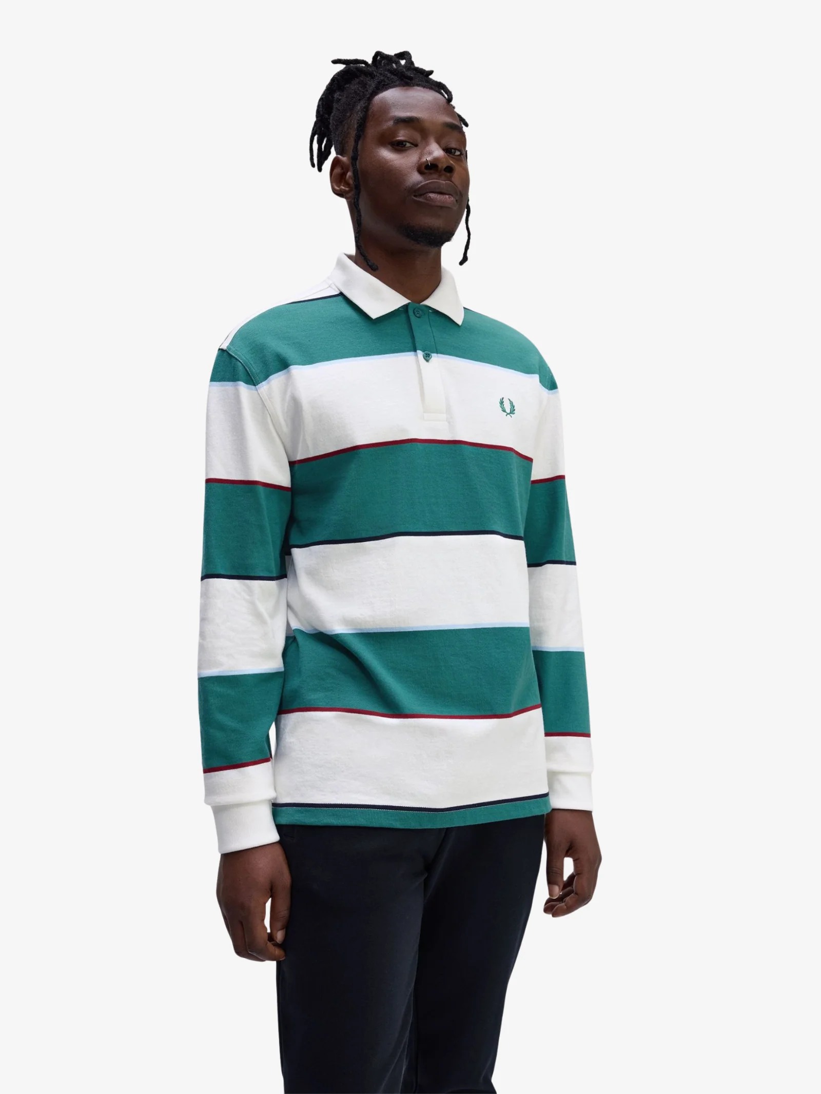 Heavyweight Jersey Striped Polo Shirt - Image 3