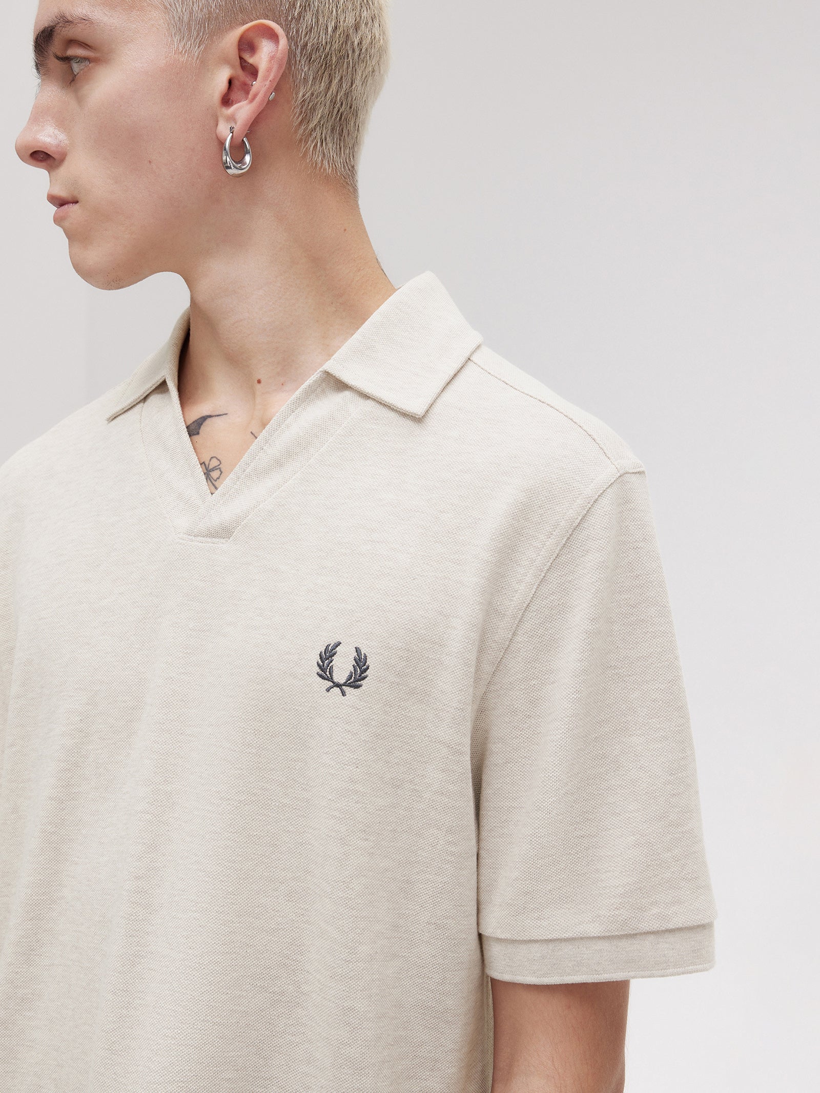 Open Collar Polo Shirt - Image 2