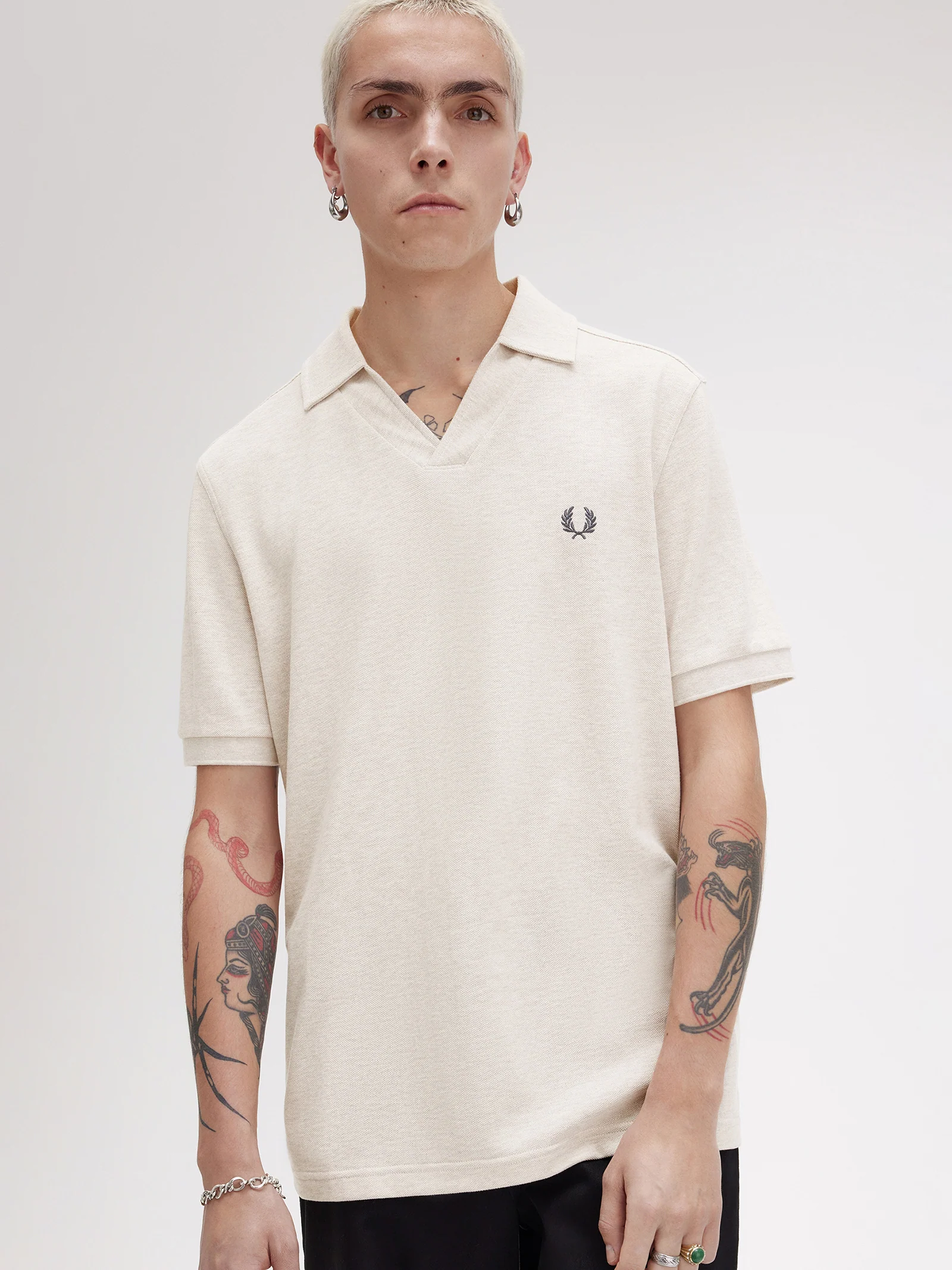 Open Collar Polo Shirt - Image 3