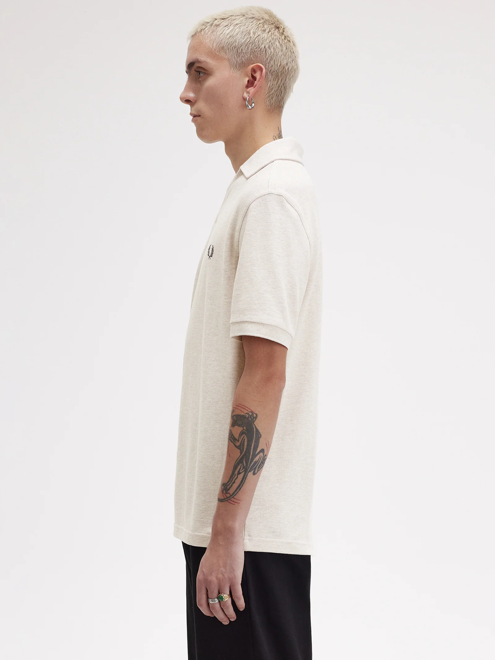 Open Collar Polo Shirt - Image 6