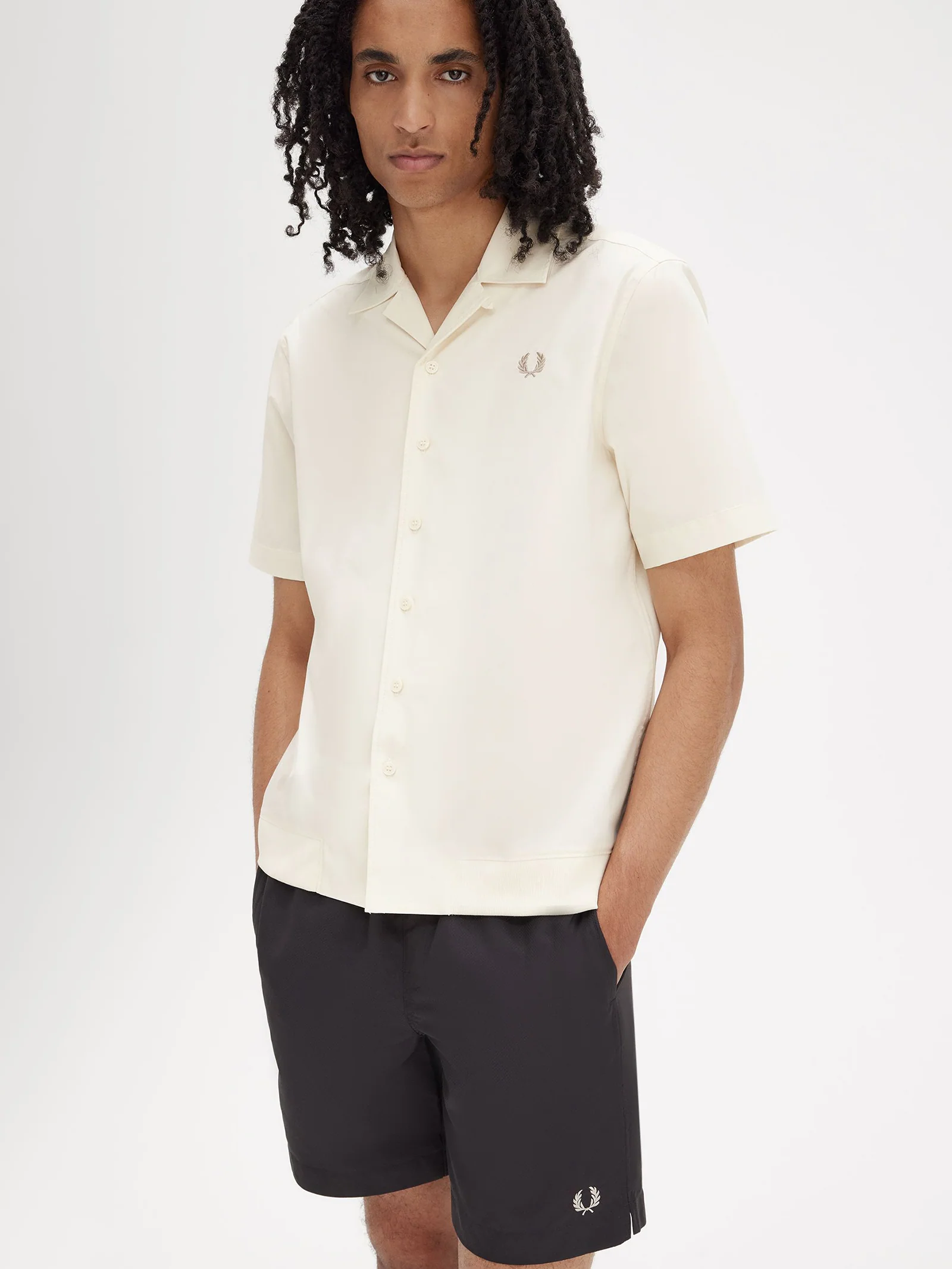 Ribbed Hem Revere Collar Shirt - Image 2