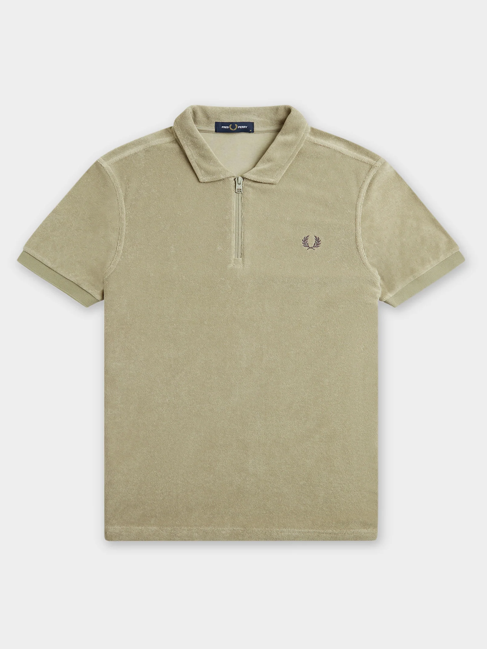 Zip Neck Toweling Polo Shirt - Image 7