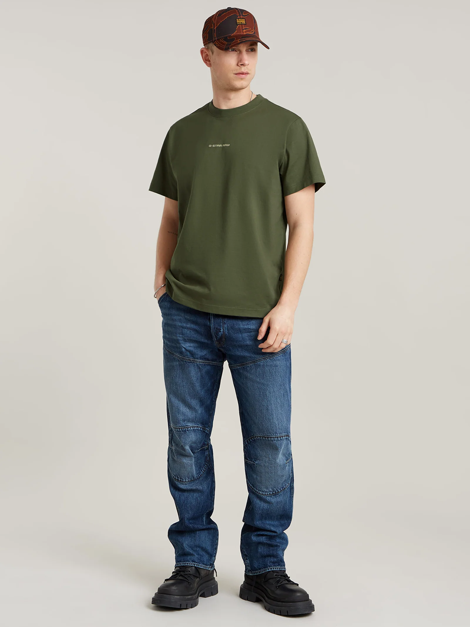 Center Chest Logo Loose Tee - Image 3