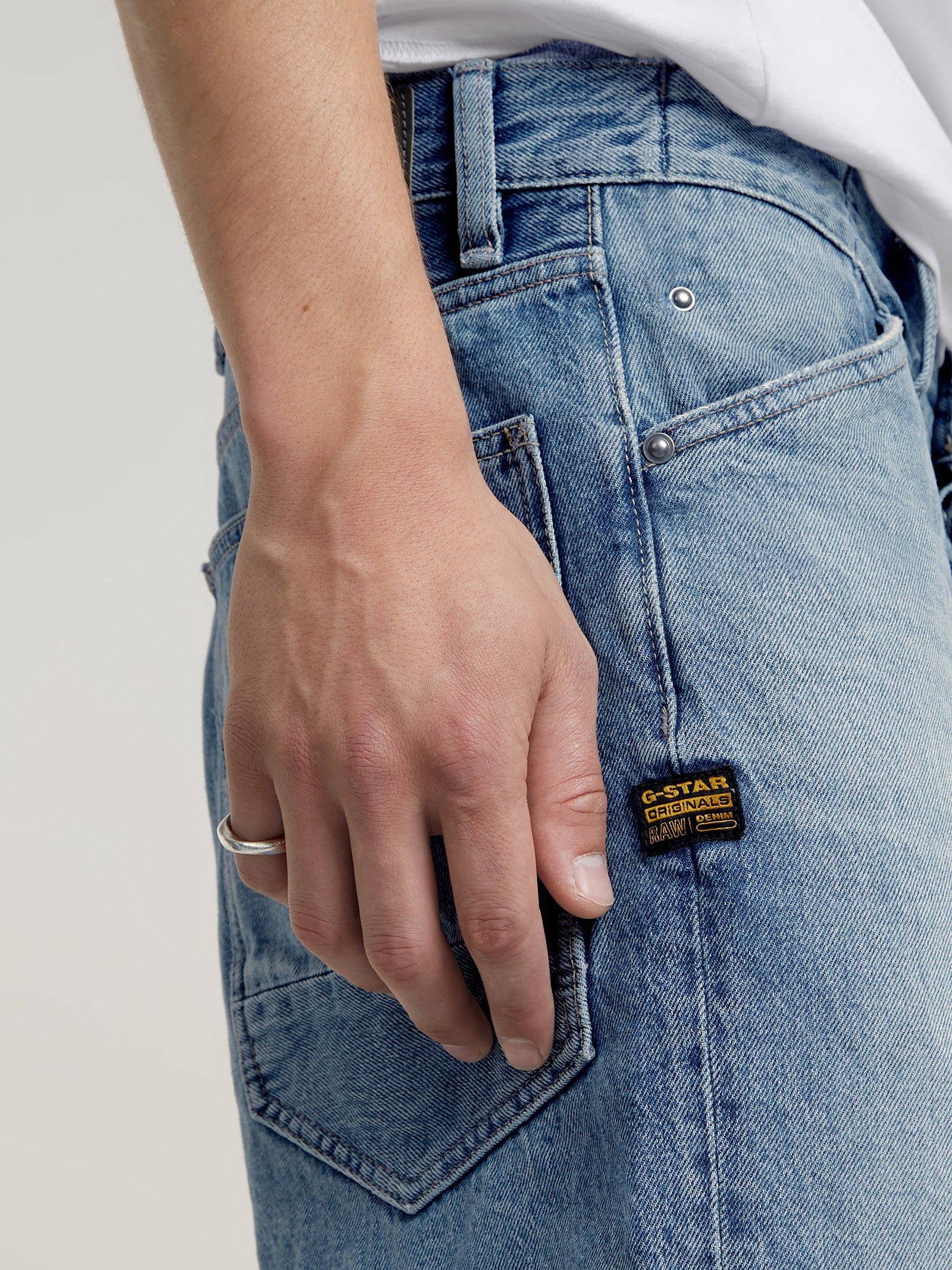 Denim Loose Shorts - Image 3