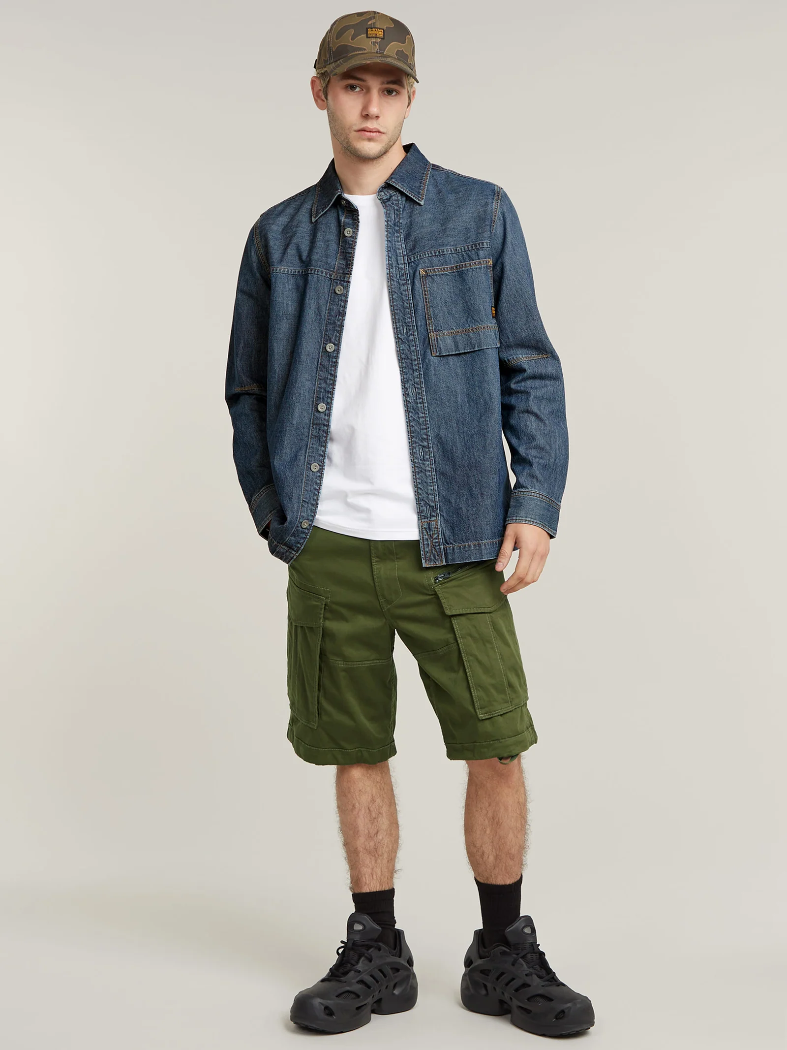 Rovic Zip Relaxed Shorts - Image 3