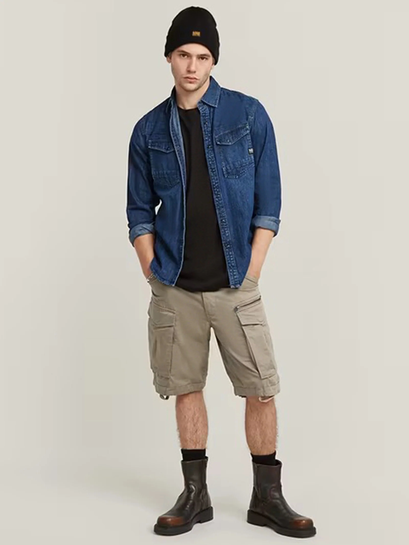 Rovic Zip Relaxed Shorts - Image 3
