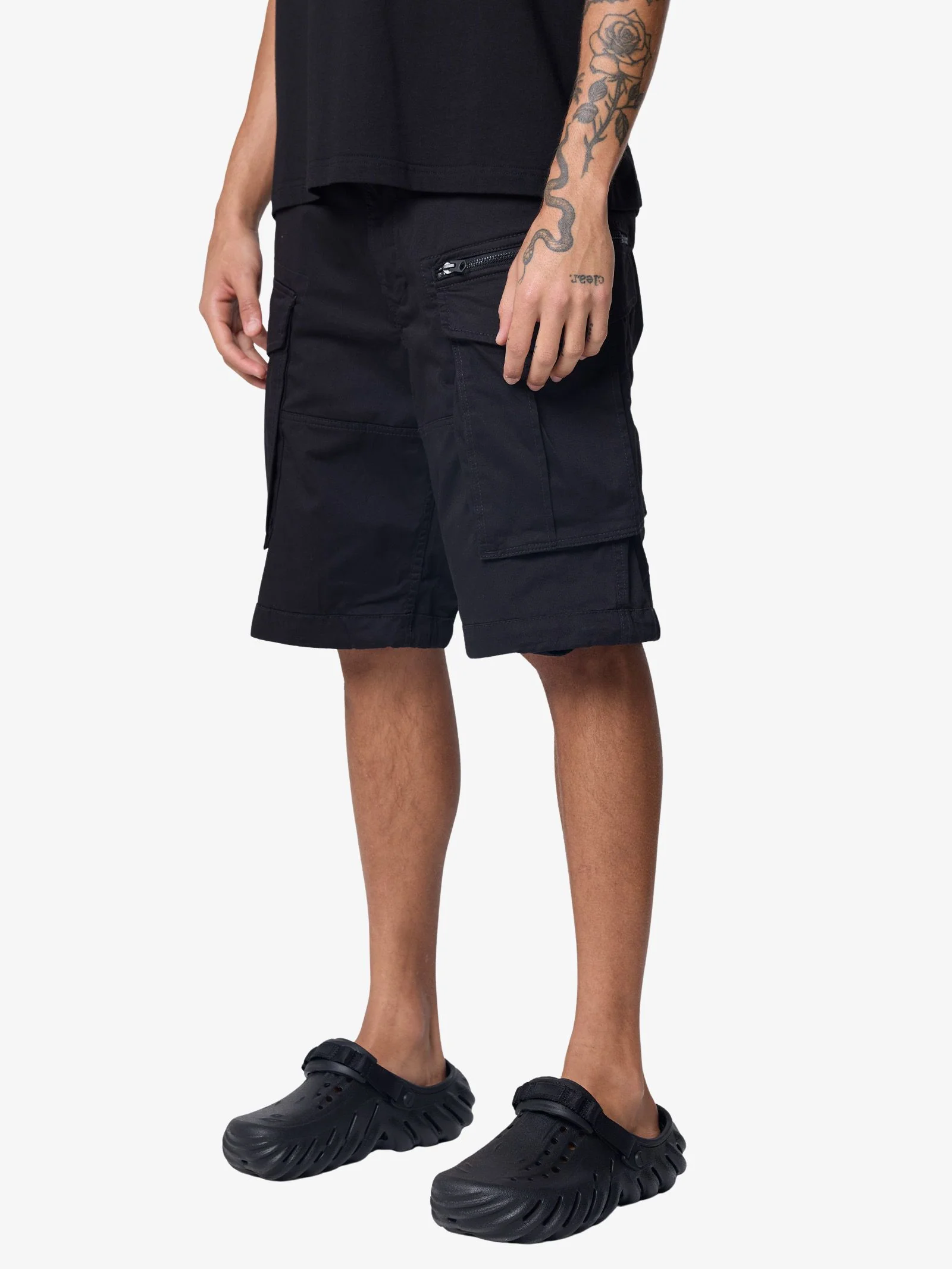 Rovic Zip Relaxed Shorts - Image 3