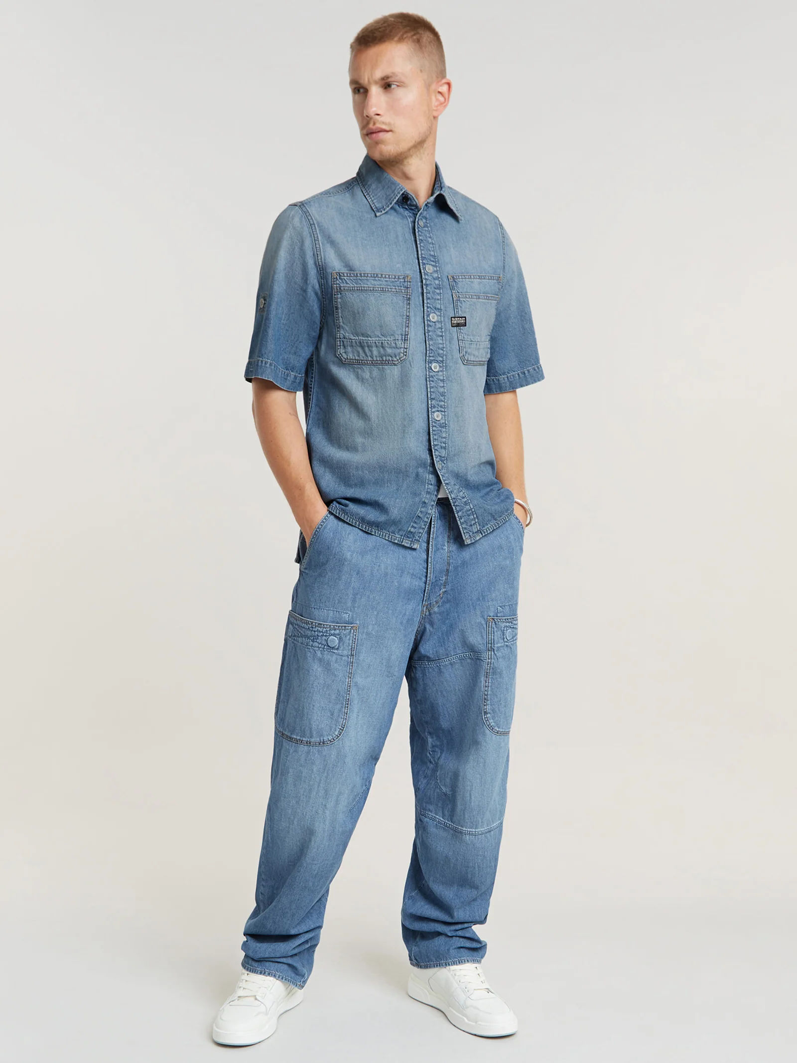 Slanted Double Pocket Shirt - Image 3