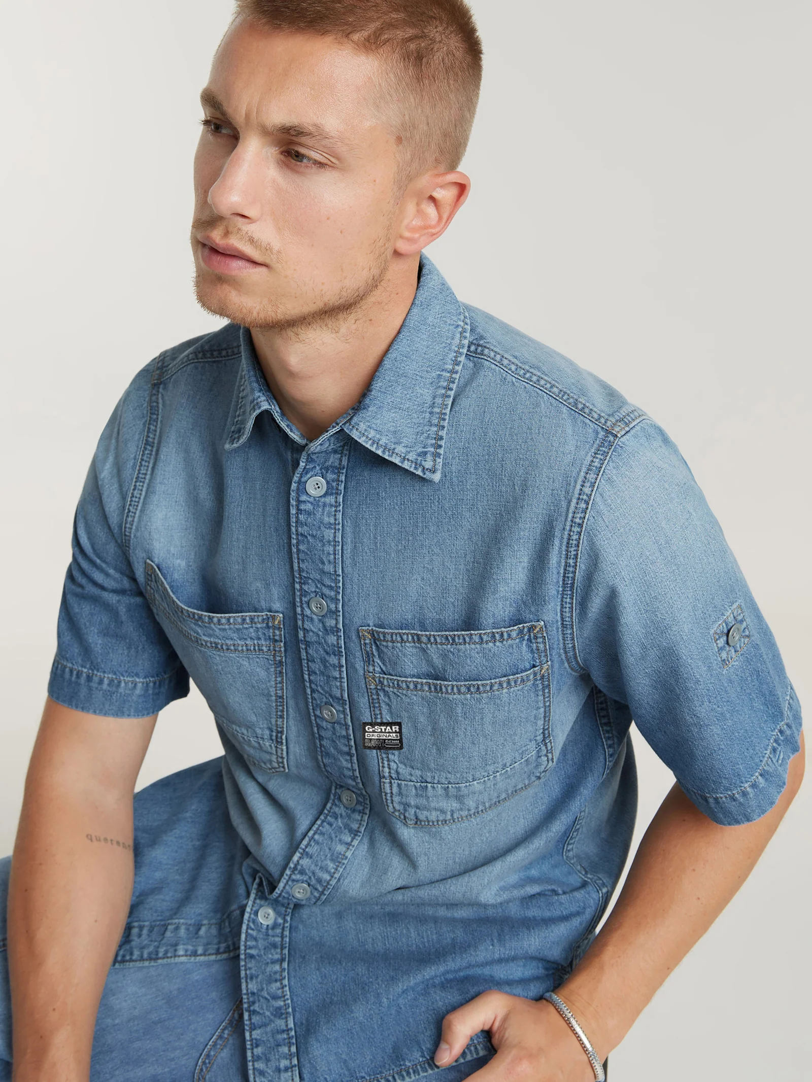Slanted Double Pocket Shirt - Image 4