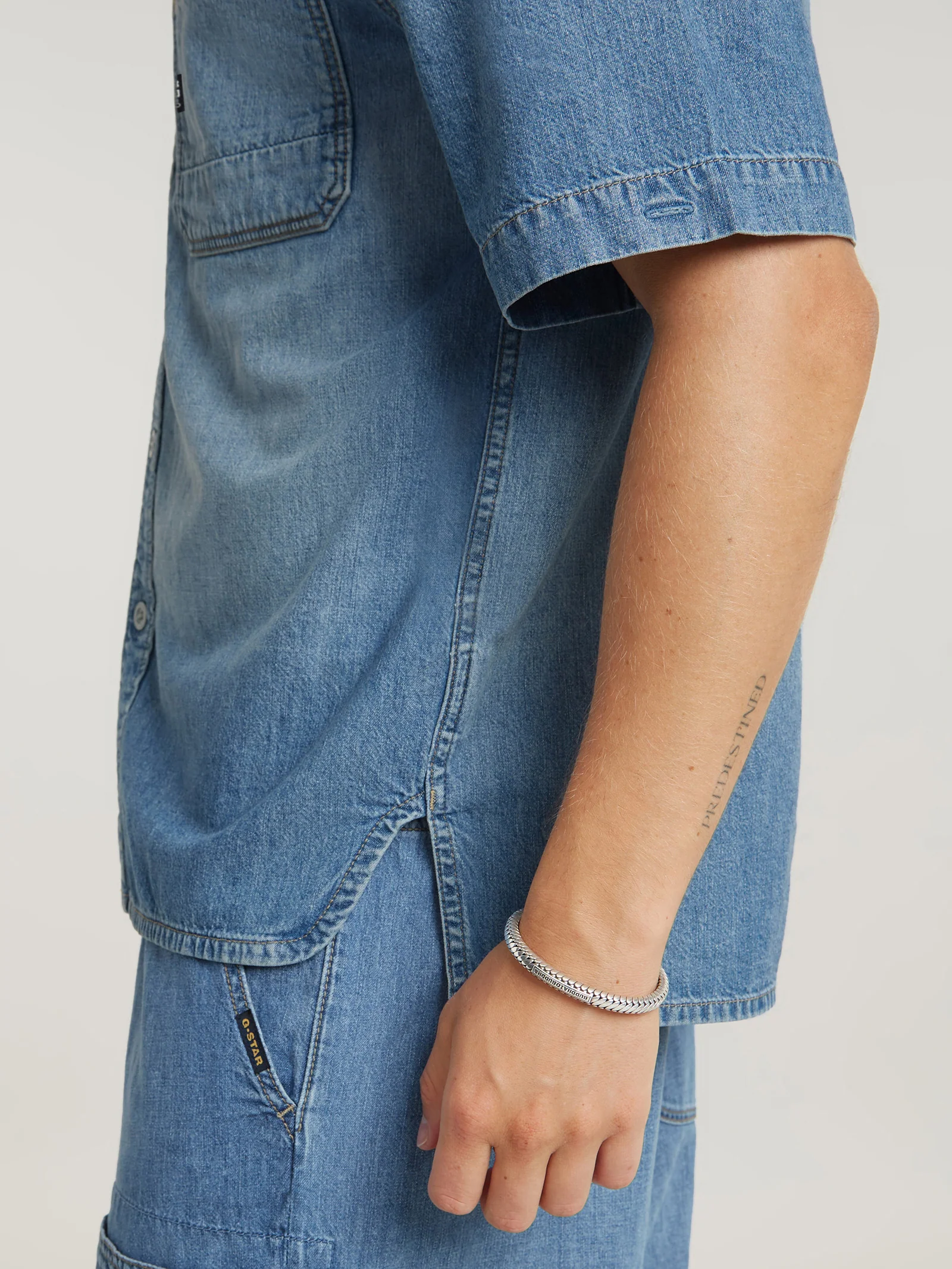 Slanted Double Pocket Shirt - Image 5