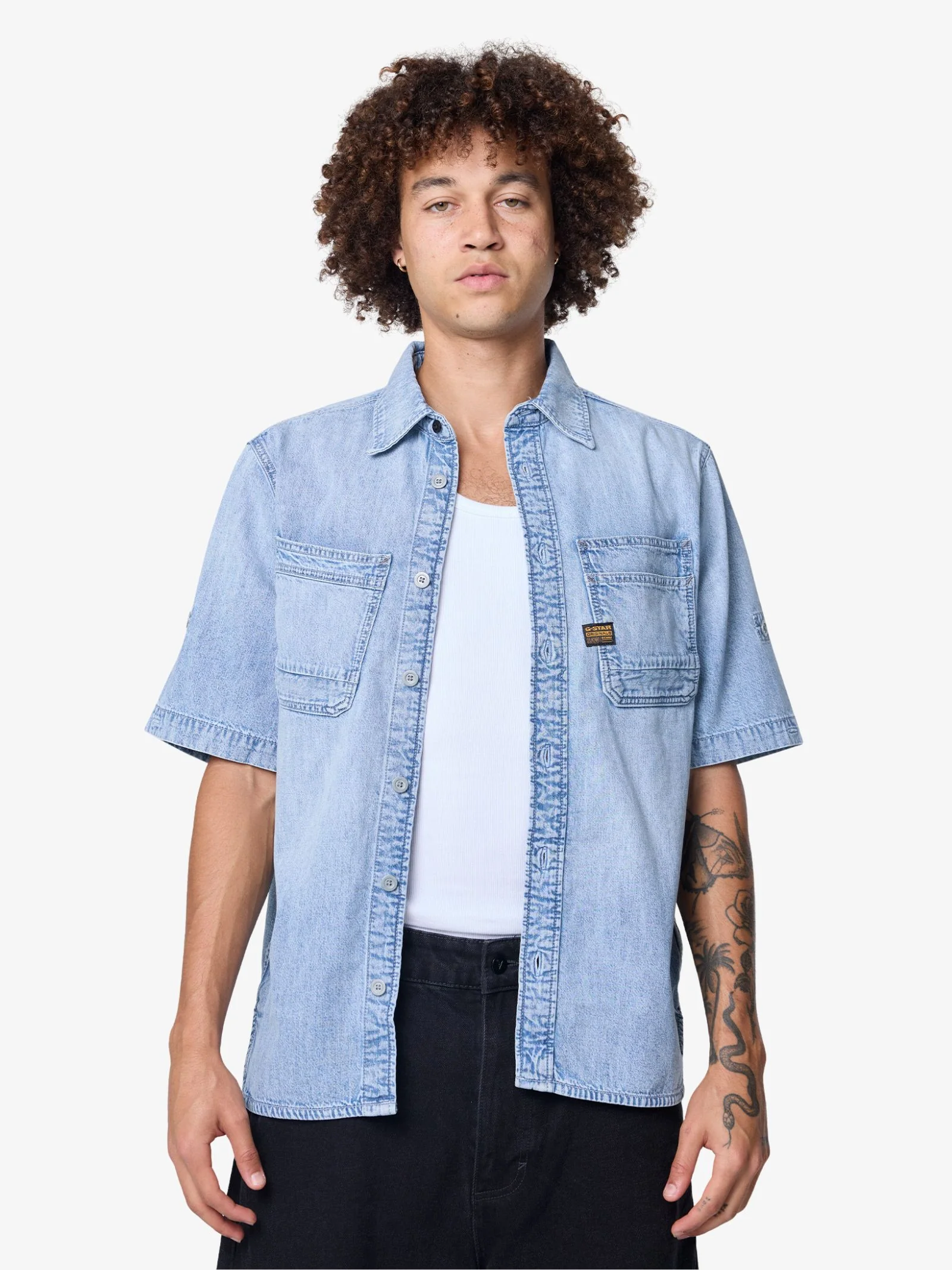 Slanted Double Pocket Shirt - Image 2