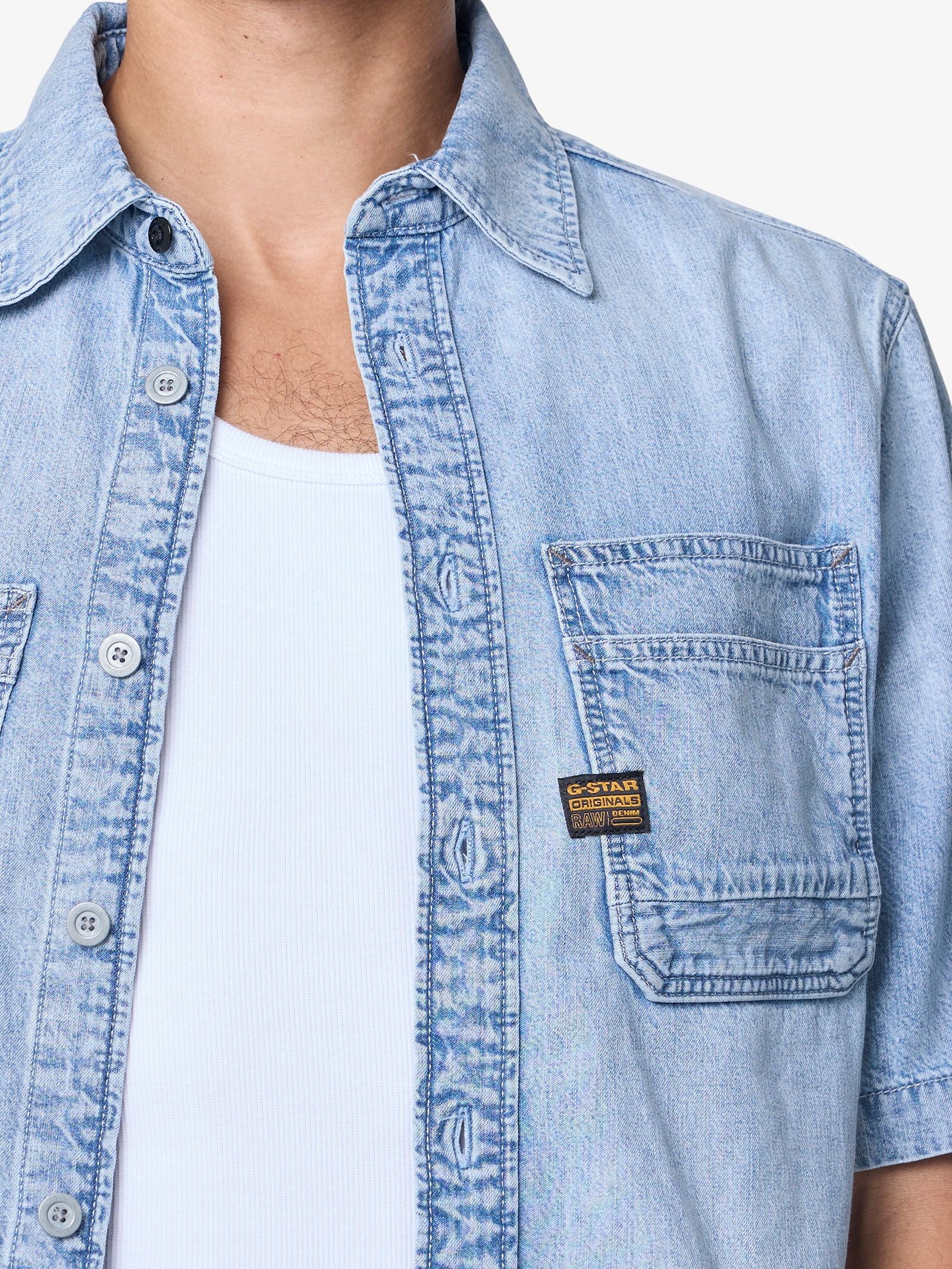 Slanted Double Pocket Shirt - Image 4