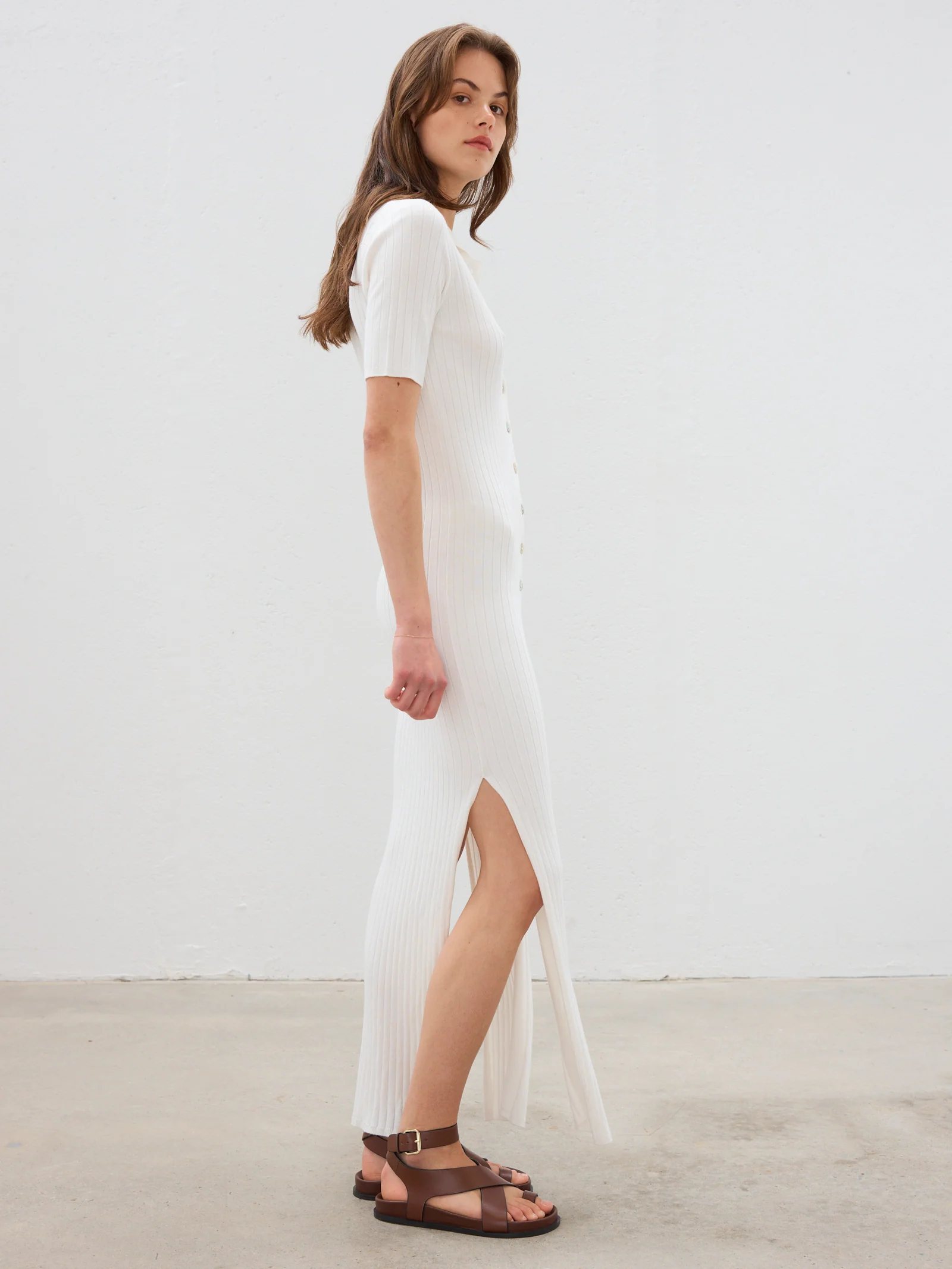 Gabby Ribbed Polo Dress - Image 3