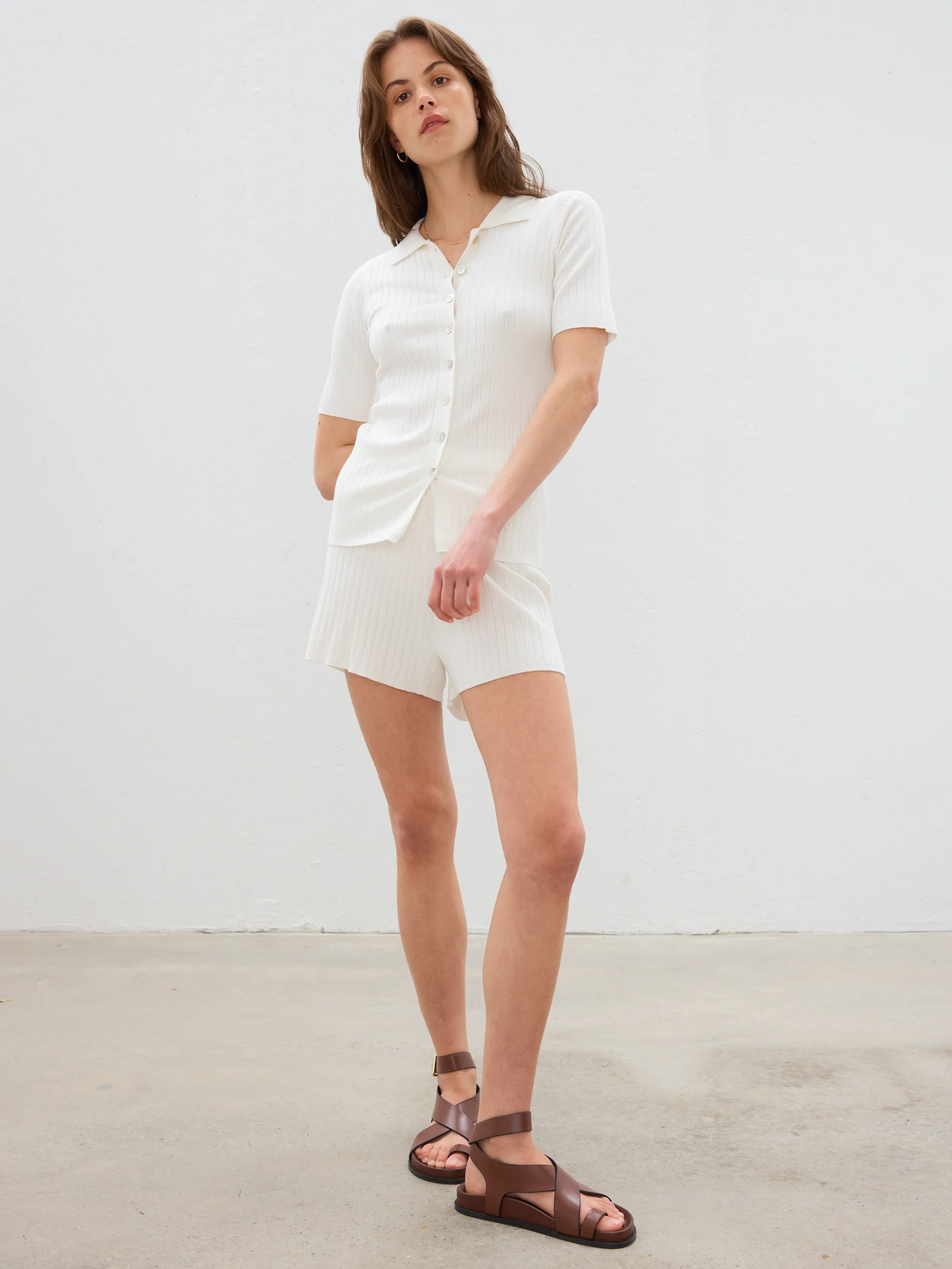 Gabby Ribbed Shorts - Image 4