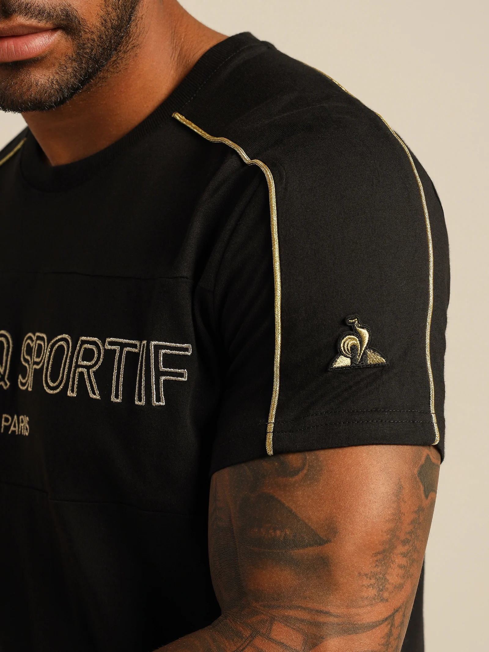 Garcon Gold Embroidered T-Shirt - Image 2