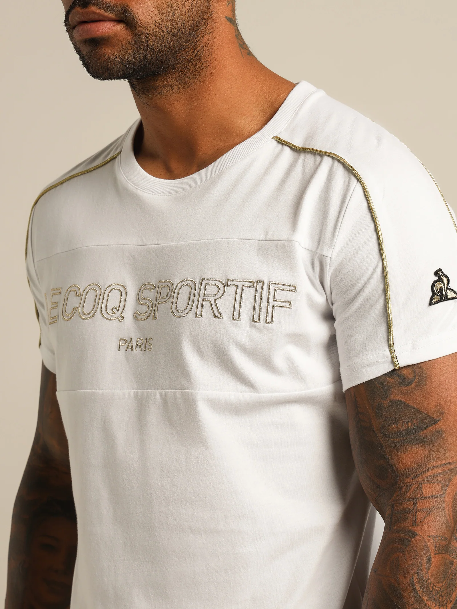 Garcon Gold Embroidered T-Shirt - Image 2