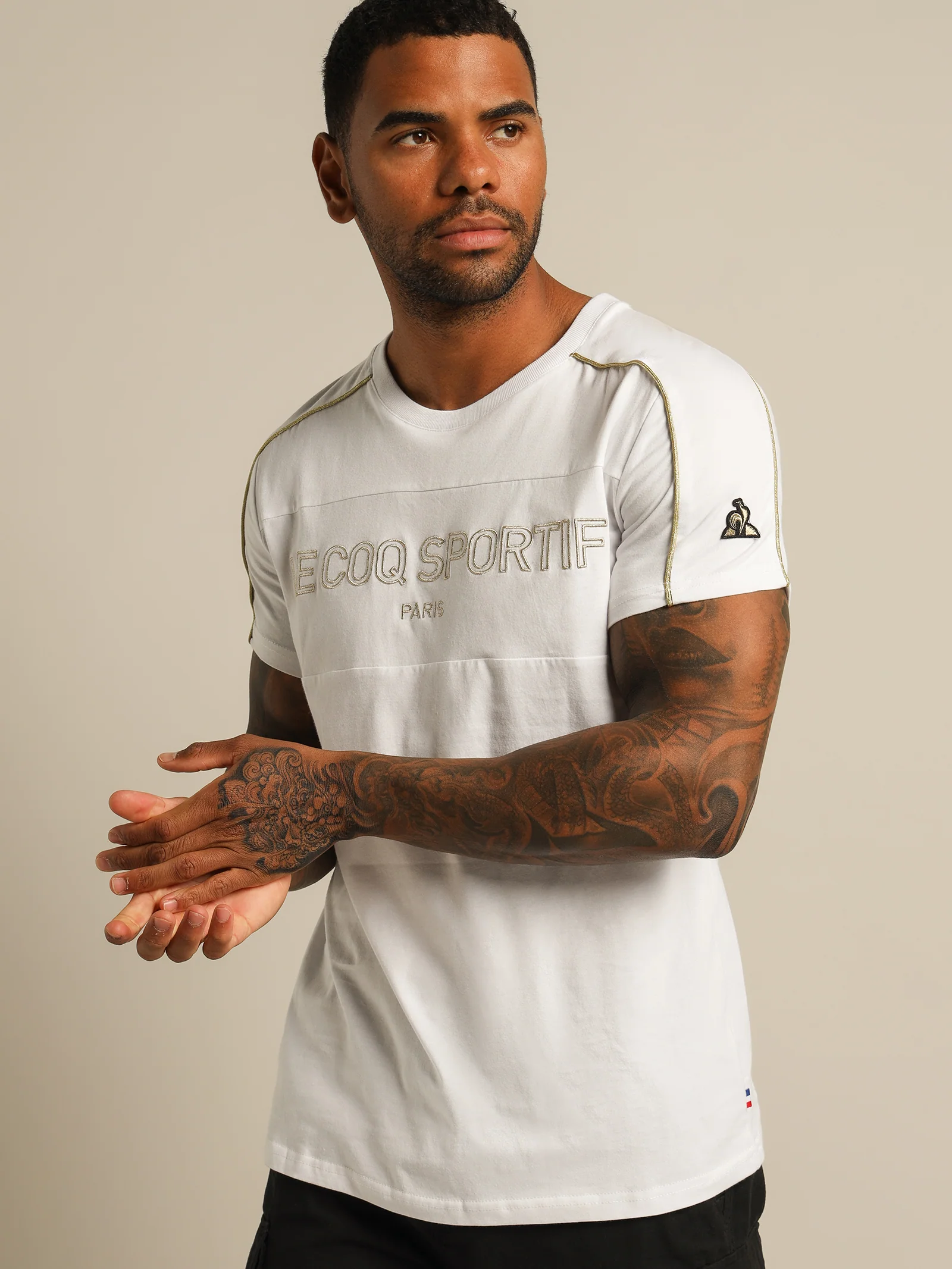 Garcon Gold Embroidered T-Shirt - Image 3
