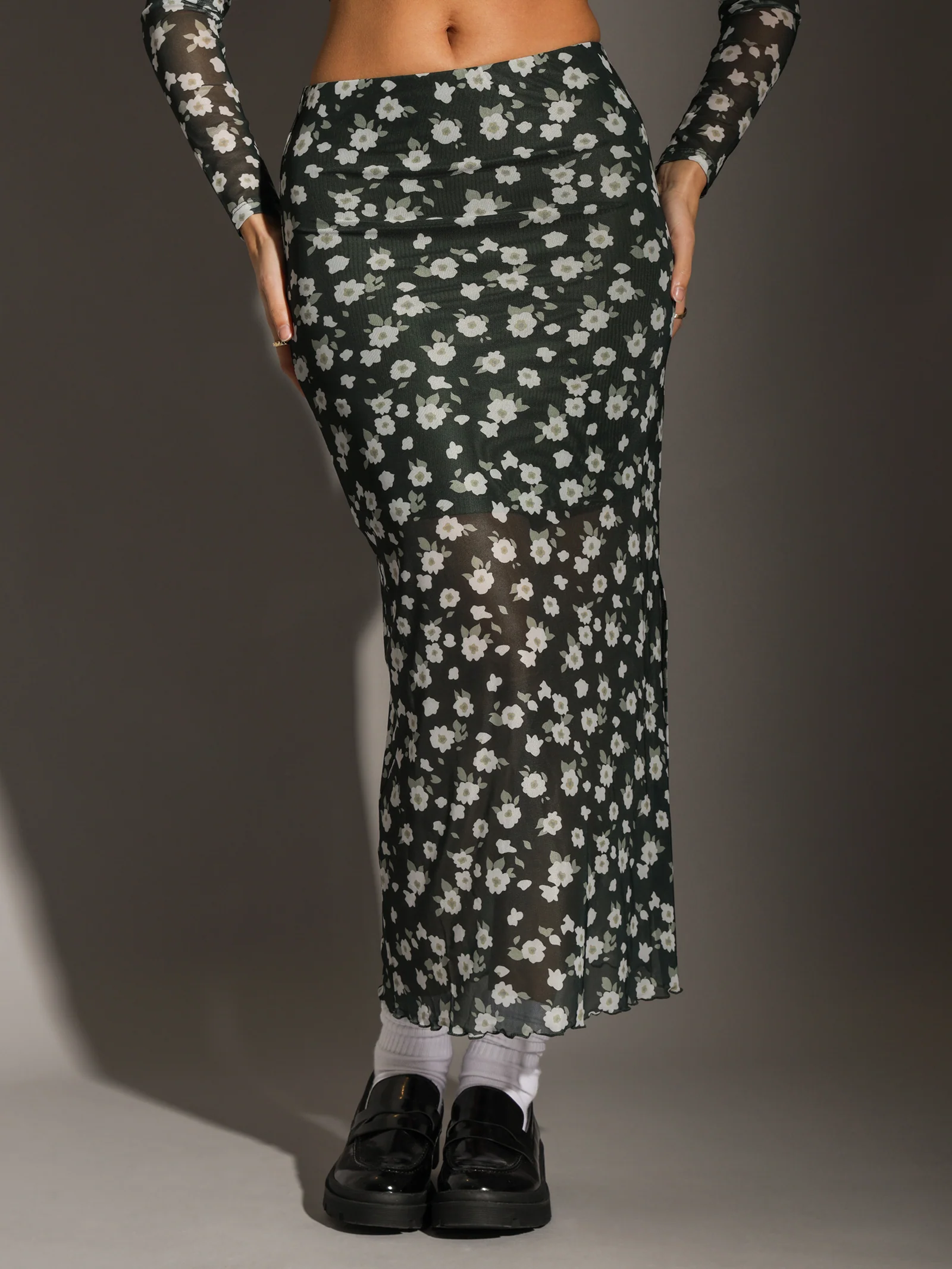 Gemma Mesh Midi Skirt - Image 3