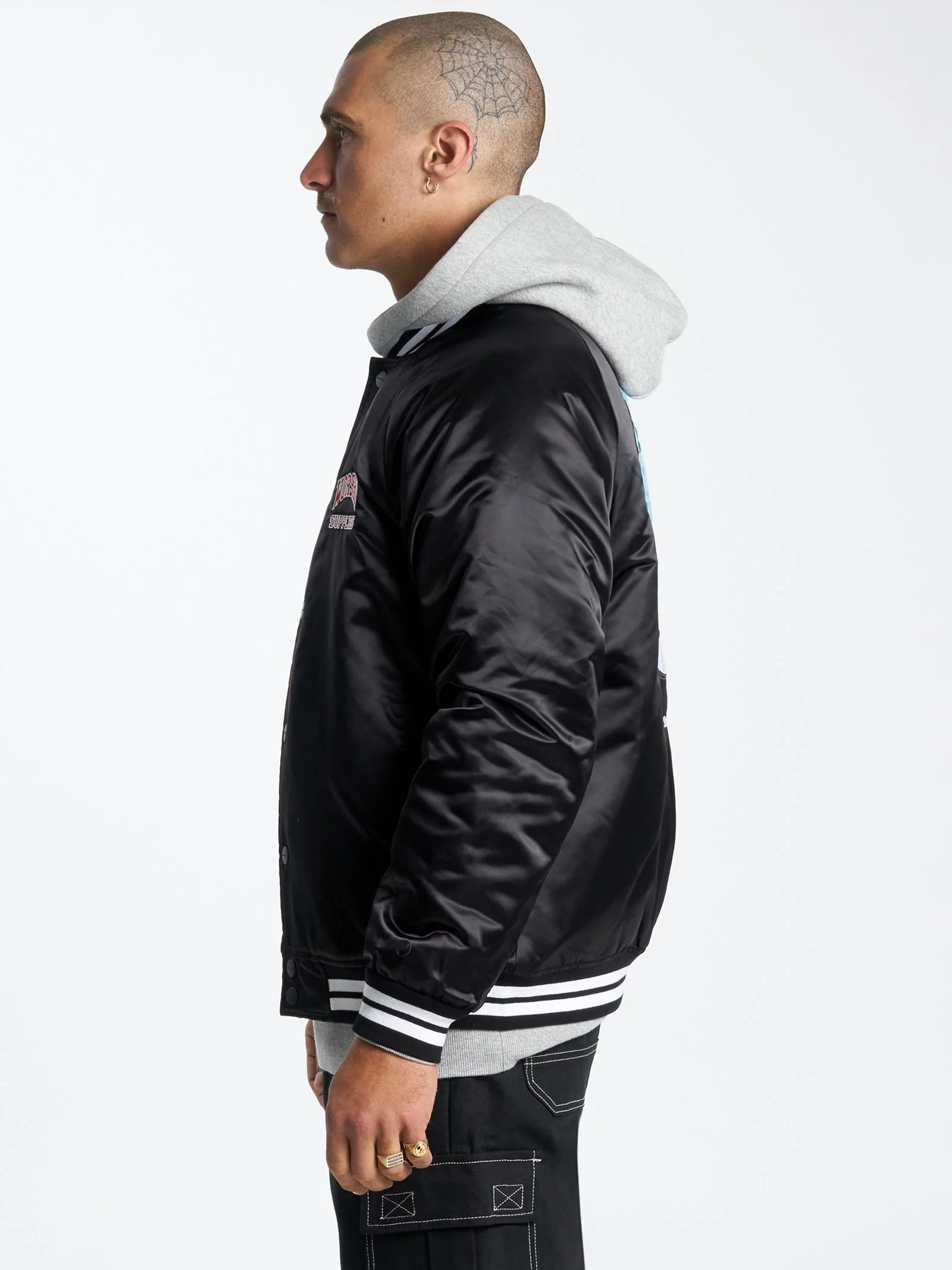 Get Off Nylon Varsity Jacket - Image 2