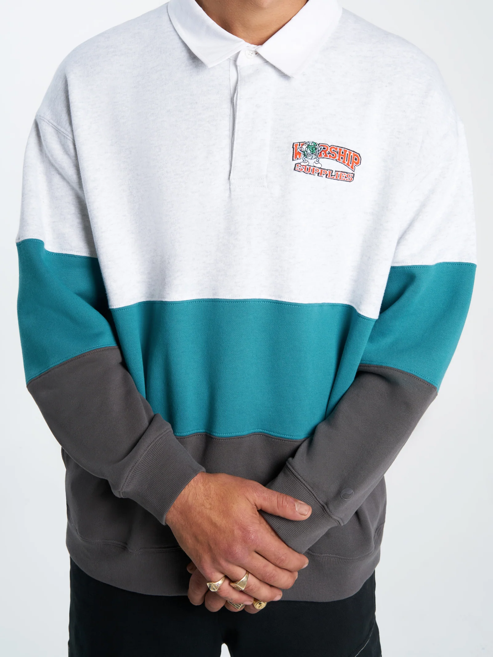 Get Off Paneled Rugby Fleece - Image 3