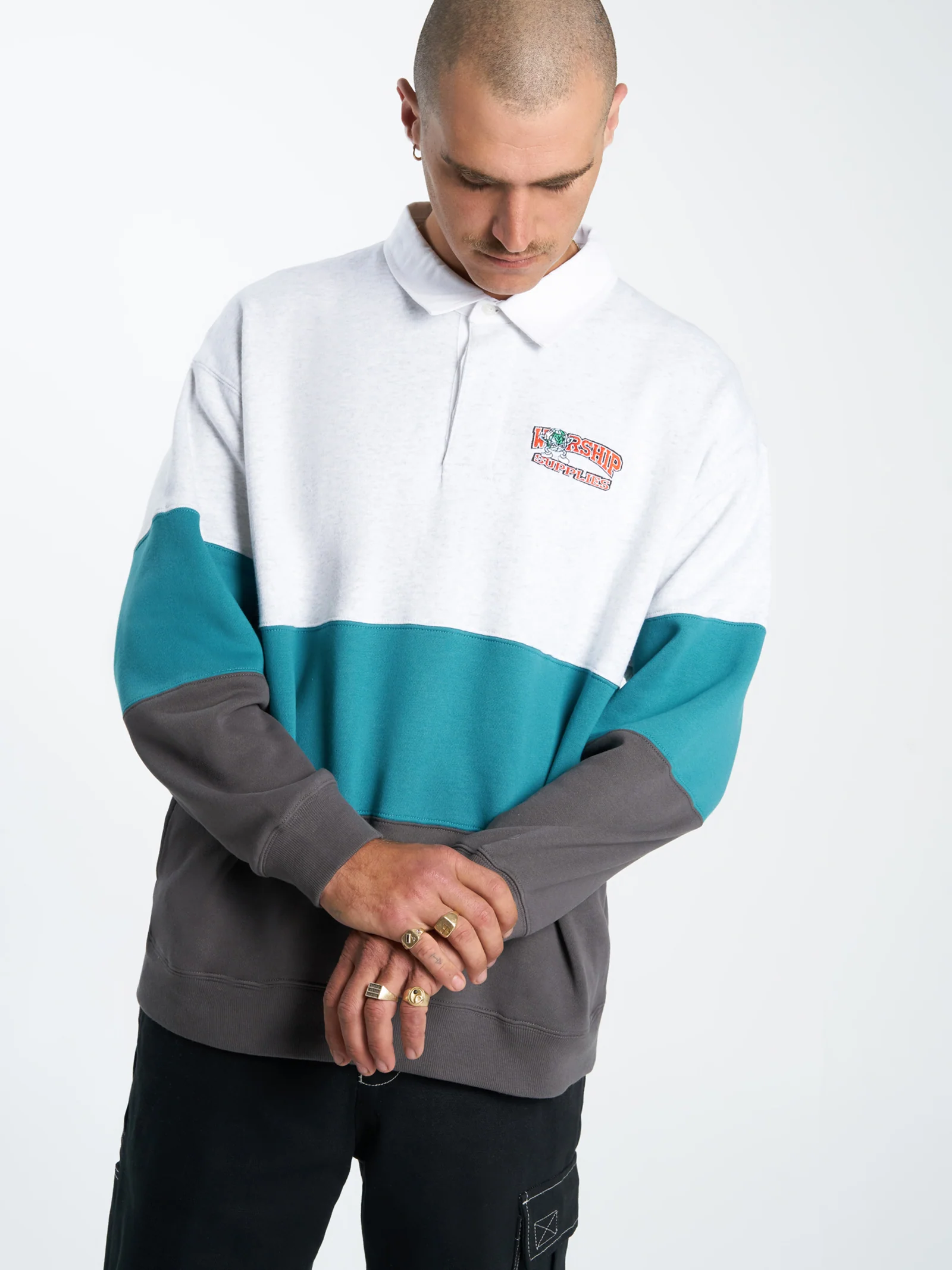 Get Off Paneled Rugby Fleece - Image 5