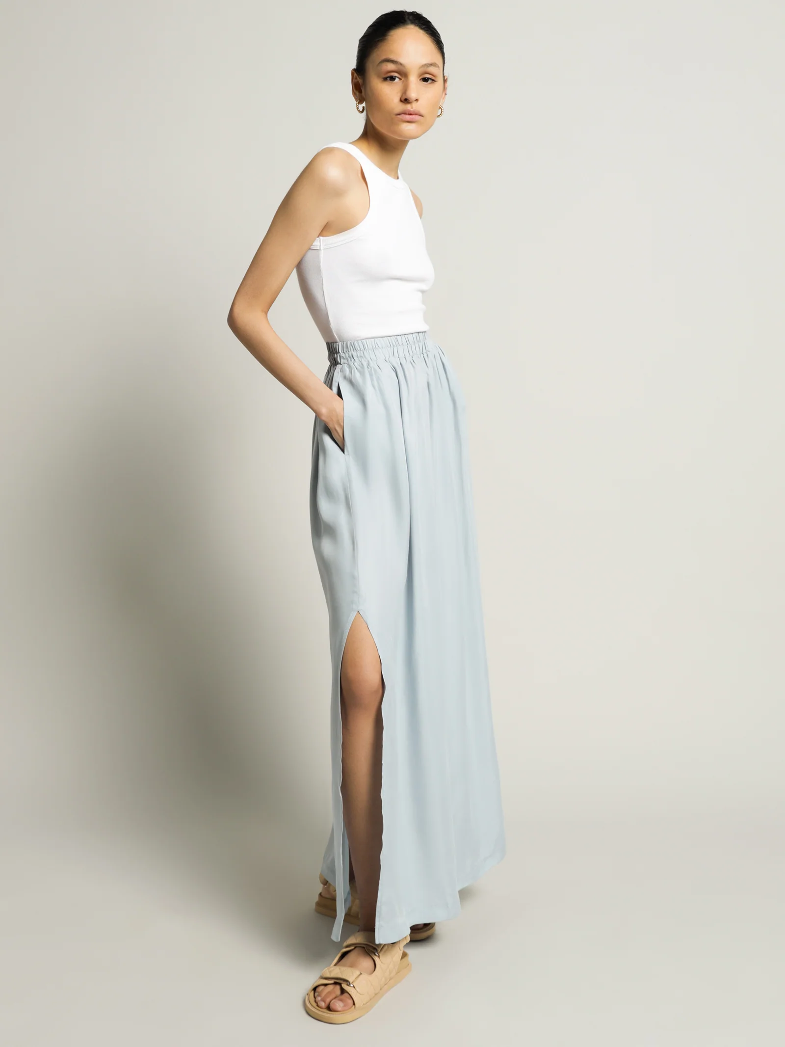 Gia Cupro Maxi Skirt - Image 2