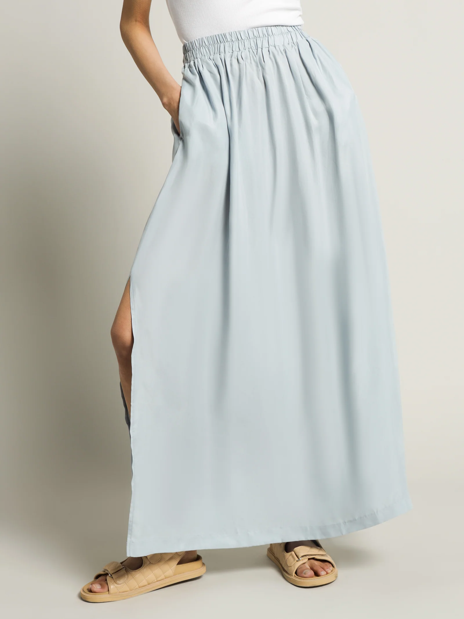 Gia Cupro Maxi Skirt - Image 3