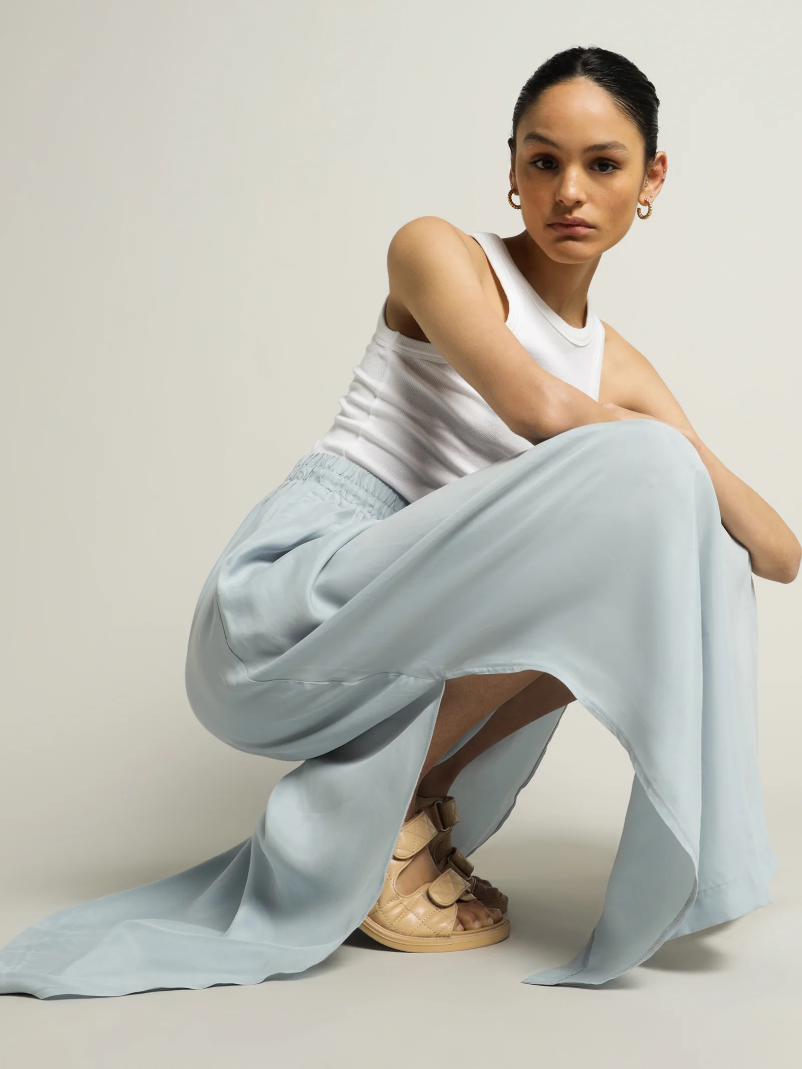 Gia Cupro Maxi Skirt - Image 4