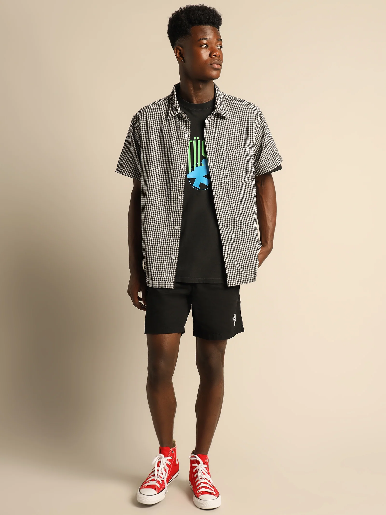 Gingham Short Sleeve Shirt - Image 4